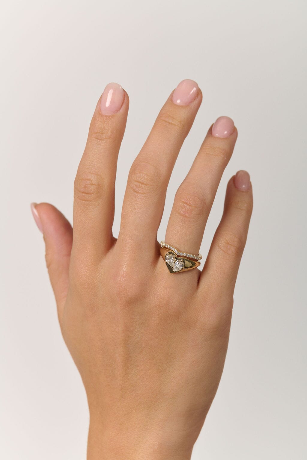 The Other Half Signet Birthstone Ring-Necklaces-Eliise Maar Fine Jewellery Australia-Eliise Maar Jewellery