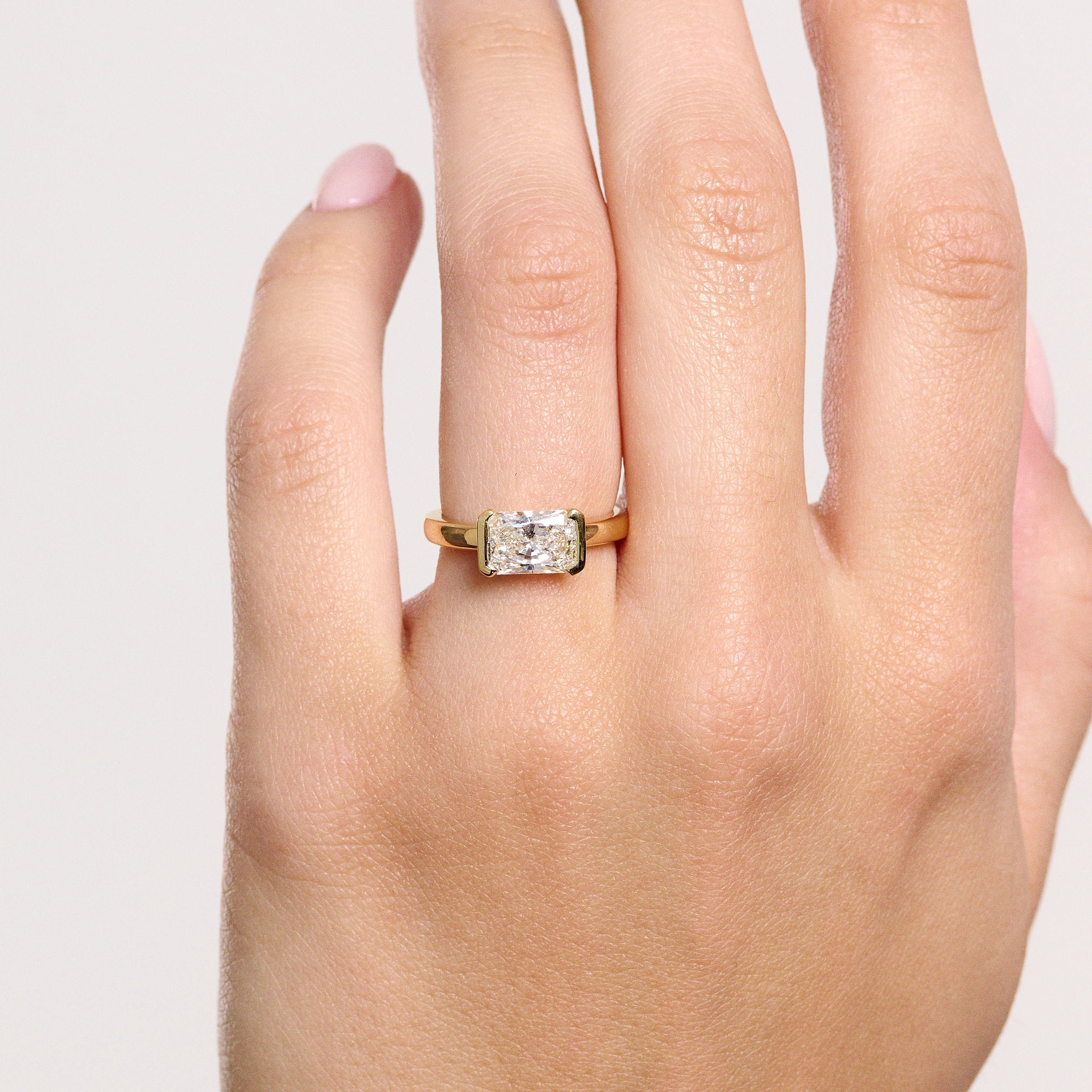 Vivian East-West Radiant Ring-Eliise Maar Fine Jewellery Australia-Eliise Maar Jewellery