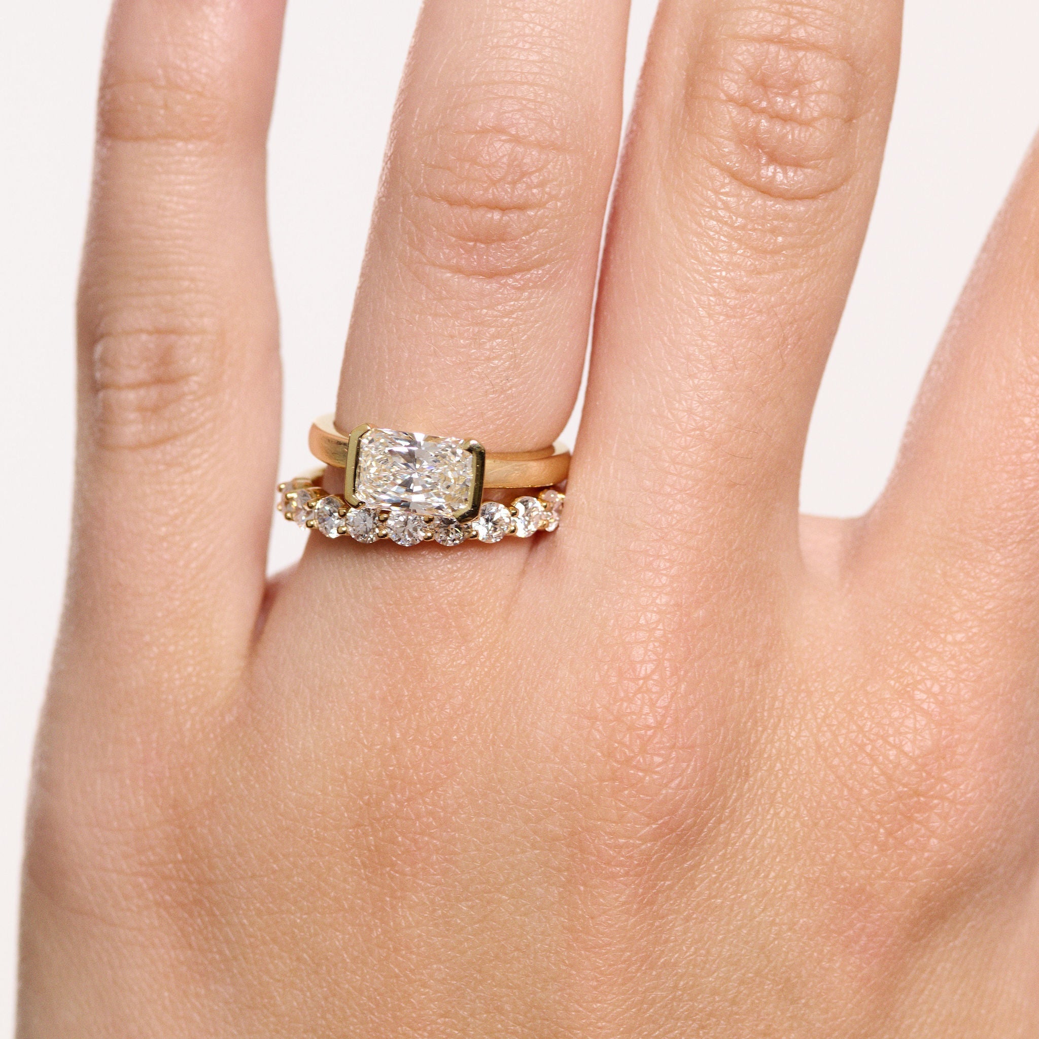 Vivian East-West Radiant Ring-Eliise Maar Fine Jewellery Australia-Eliise Maar Jewellery