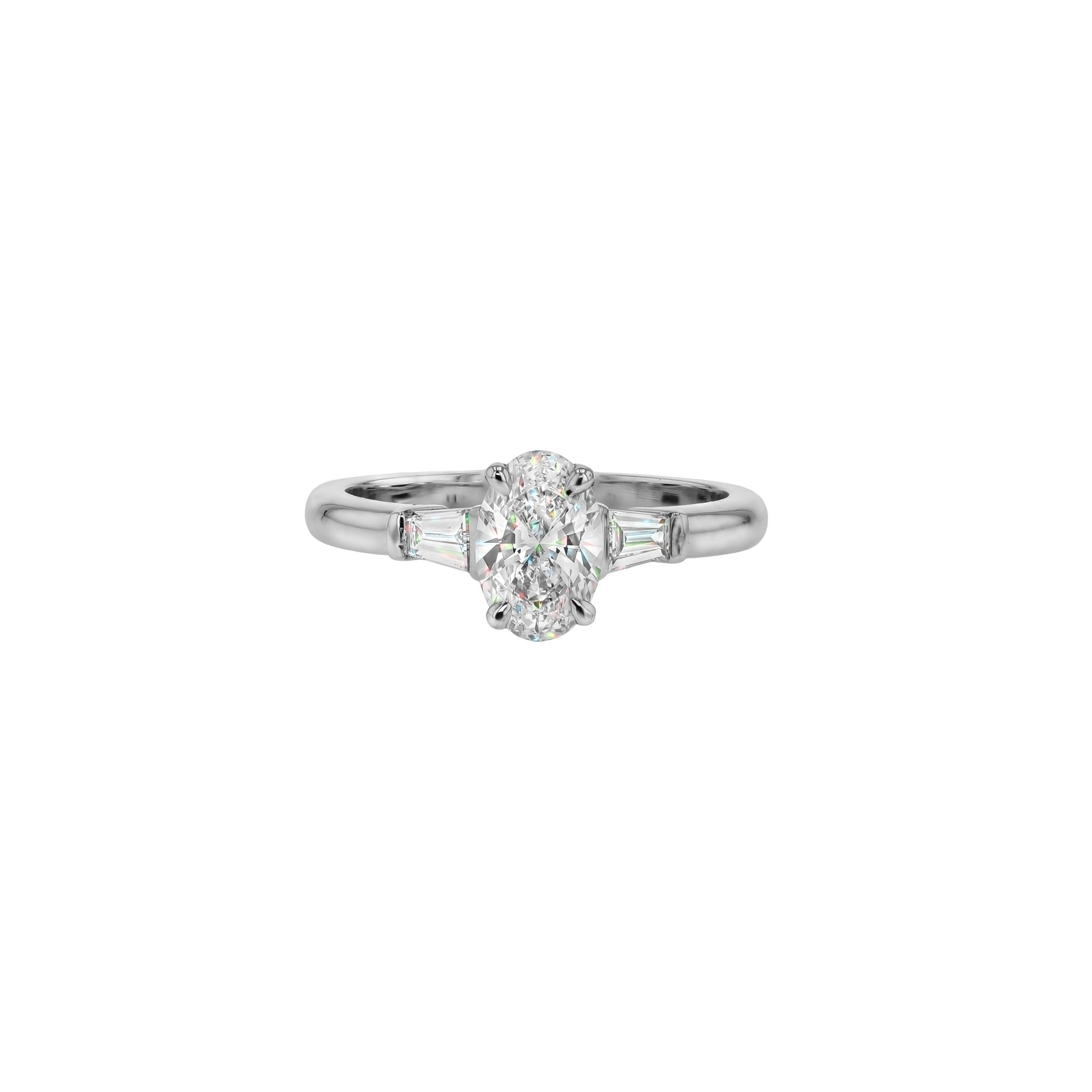 Willow Diamond Ring - 18K White Gold - 0.90ct Lab Grown Diamond - Size L (16.5mm)-Rings-Eliise Maar Fine Jewellery Australia-Eliise Maar Jewellery