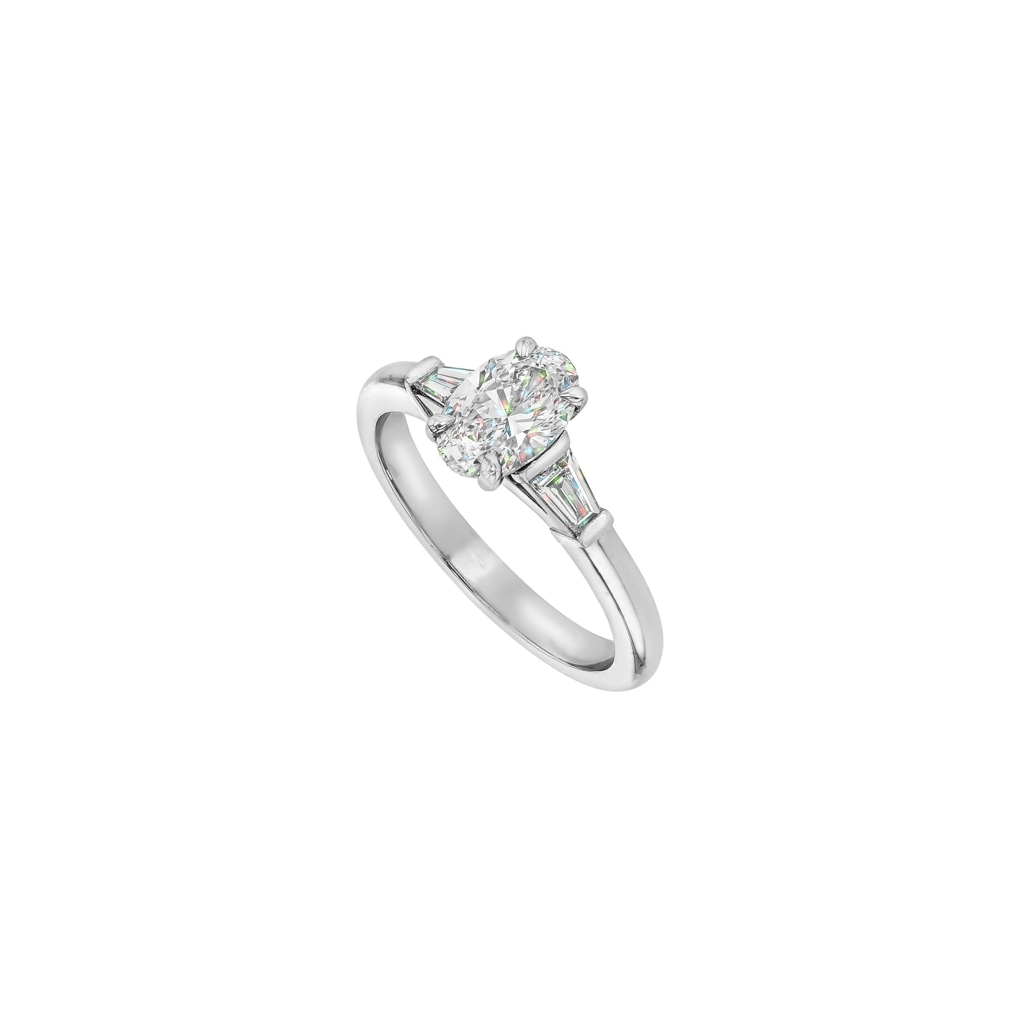 Willow Diamond Ring - 18K White Gold - 0.90ct Lab Grown Diamond - Size L (16.5mm)-Rings-Eliise Maar Fine Jewellery Australia-Eliise Maar Jewellery
