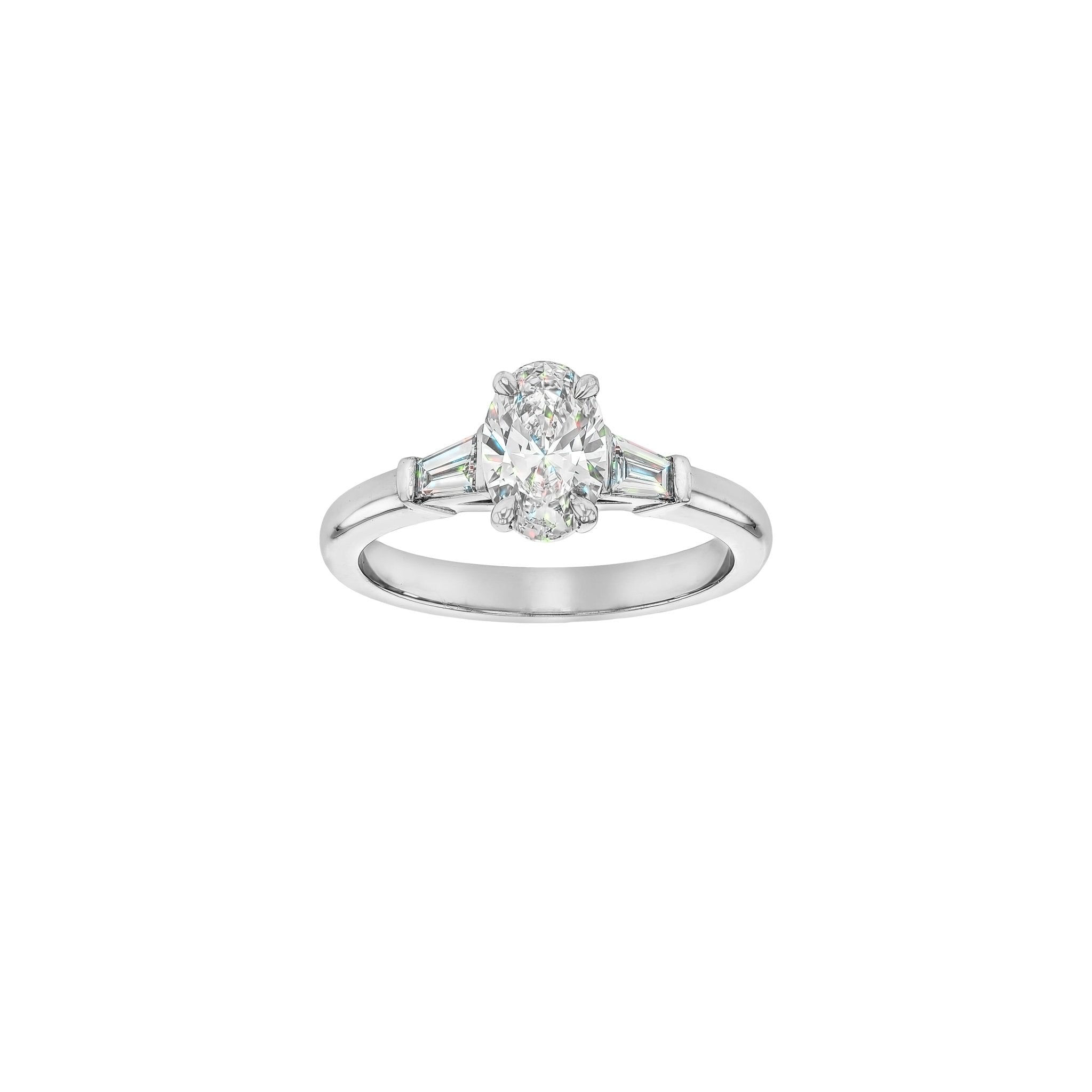 Willow Diamond Ring - 18K White Gold - 0.90ct Lab Grown Diamond - Size L (16.5mm)-Rings-Eliise Maar Fine Jewellery Australia-Eliise Maar Jewellery