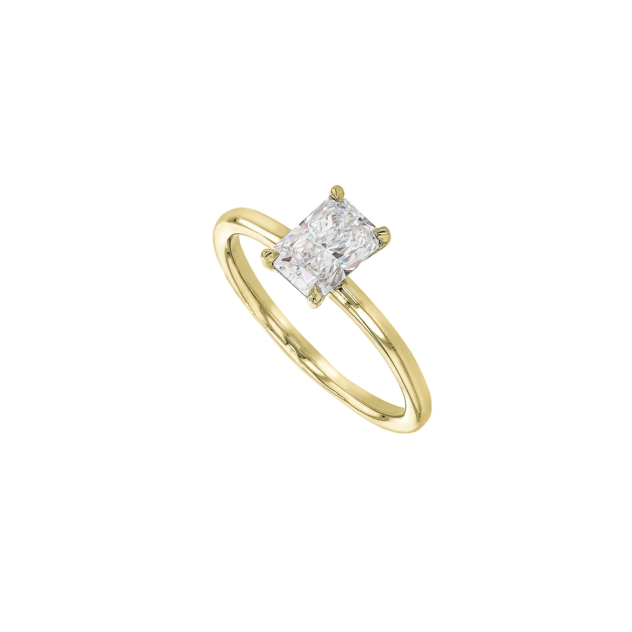 Rings-Classic and elegant. Our classic solitaire featuring an elongated radiant cut diamond. This ring is timeless and dazzling.-ELIISE MAAR JEWELLERY