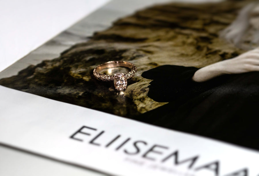 Fine Frost Morganite Rose Gold rings Eliise Maar Fine Jewellery Australia