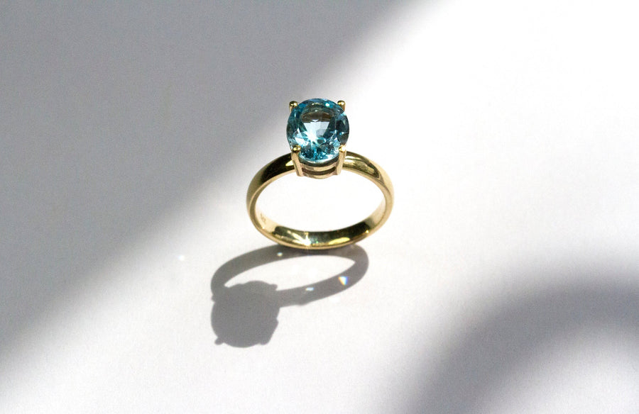 Lavish Blue Topaz Ring rings Eliise Maar Fine Jewellery Australia