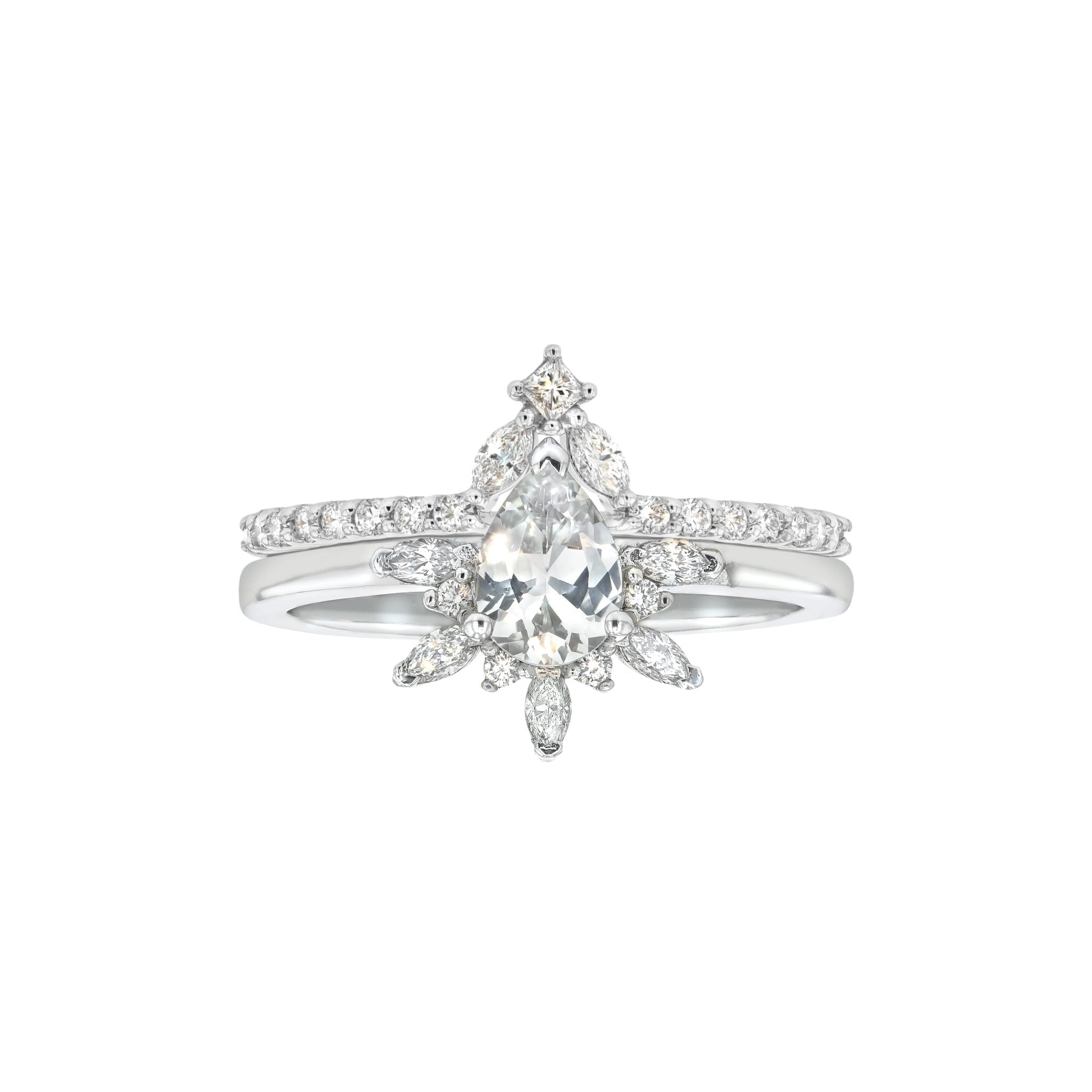 Rings-Diamond crown fit for a queen. Complete your Natasha set with this diamond crown. Product Details - Featuring 0.25ct of natural F colour / SI1 clarity diamonds- The ring is 1.80mm wide and 1.60mm thick-ELIISE MAAR JEWELLERY