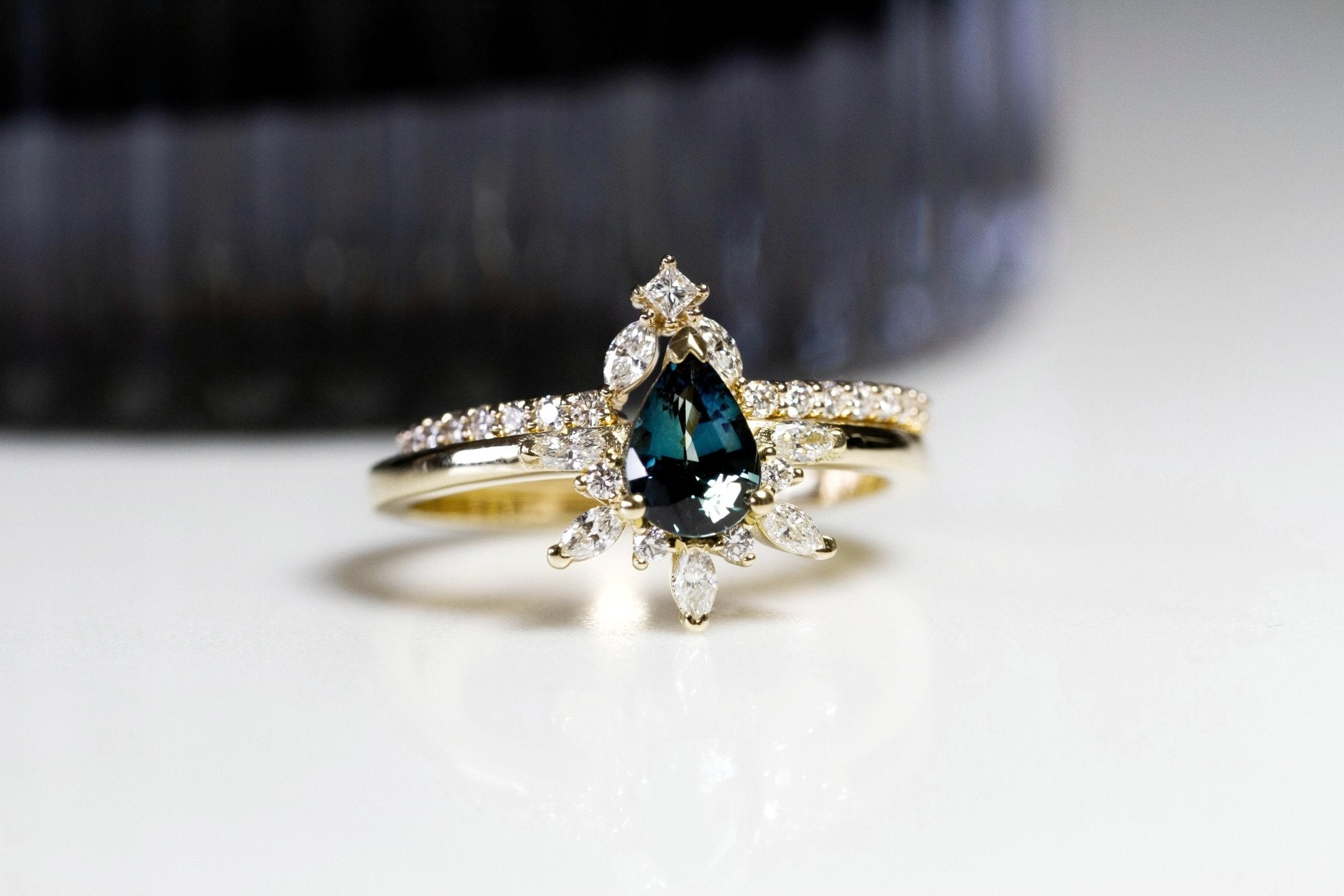 Rings-Diamond crown fit for a queen. Complete your Natasha set with this diamond crown. Product Details - Featuring 0.25ct of natural F colour / SI1 clarity diamonds- The ring is 1.80mm wide and 1.60mm thick-ELIISE MAAR JEWELLERY