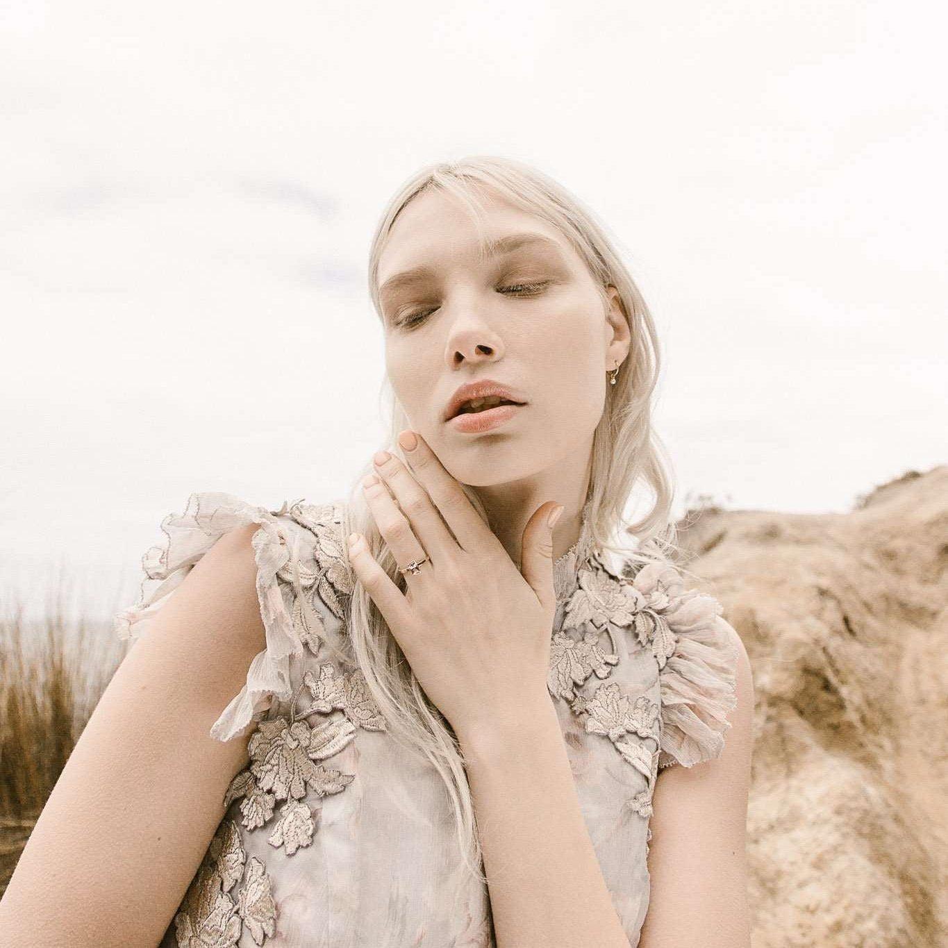 Rings-Pearl Sleeper Earrings, made to order in Australia. Comfortable for day and night wear, including sleep. Lead time 2-4 weeks. Timeless pearl design for any occasion.-ELIISE MAAR JEWELLERY