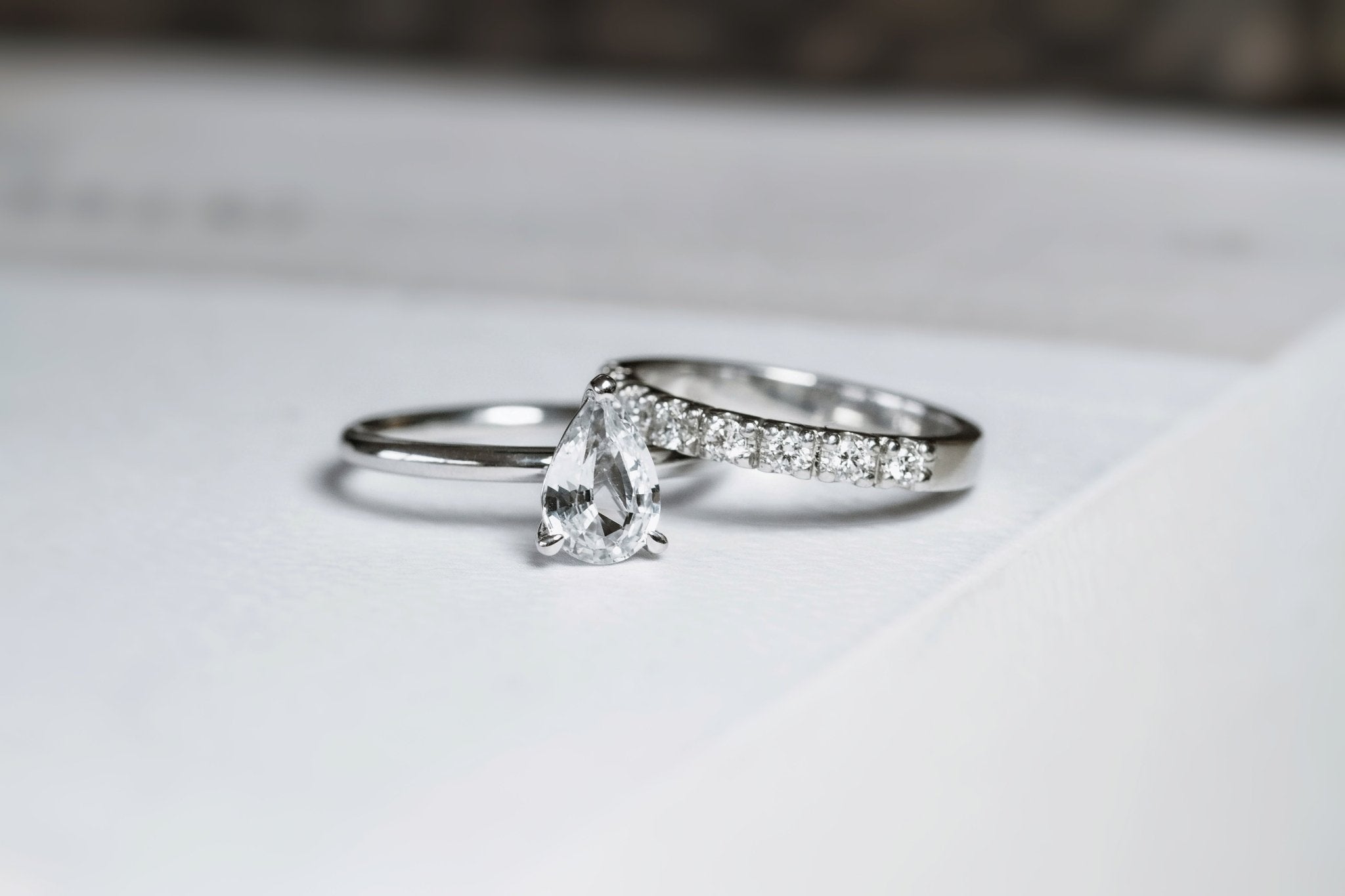 Rings-Feminine, nostalgic nod to the beauty, timelessness and grace of what it means to be woman. Made complete with the pink translucence of natural Morganite stone. Destined to be your forever obsession. An absolute treat for the minimalism lovers. Product Details - Featuring an 8x6mm pear-cut natural Australian sapphire- Ring is 1.80mm wide and 1.80mm thick-ELIISE MAAR JEWELLERY