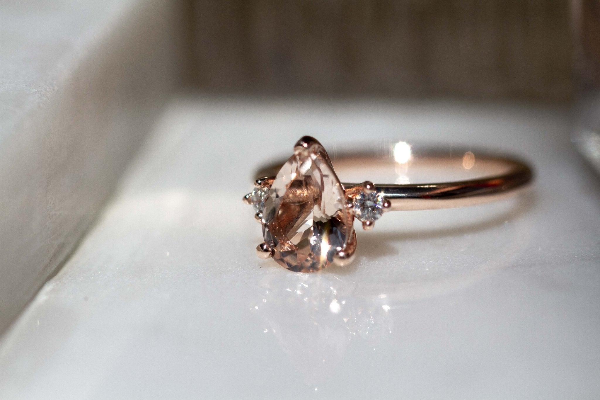 Amari Ring Morganite-Rings-Eliise Maar Fine Jewellery Australia-Eliise Maar Jewellery