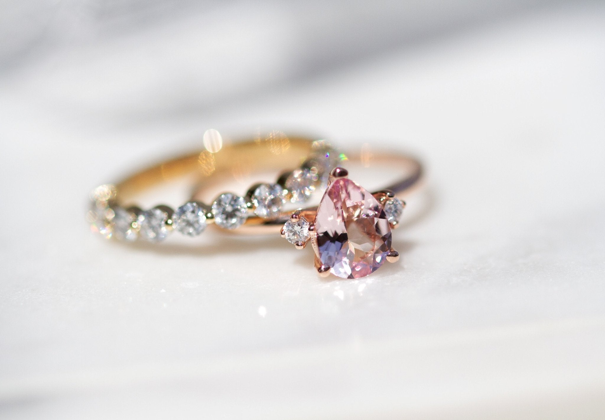Amari Ring Morganite-Rings-Eliise Maar Fine Jewellery Australia-Eliise Maar Jewellery