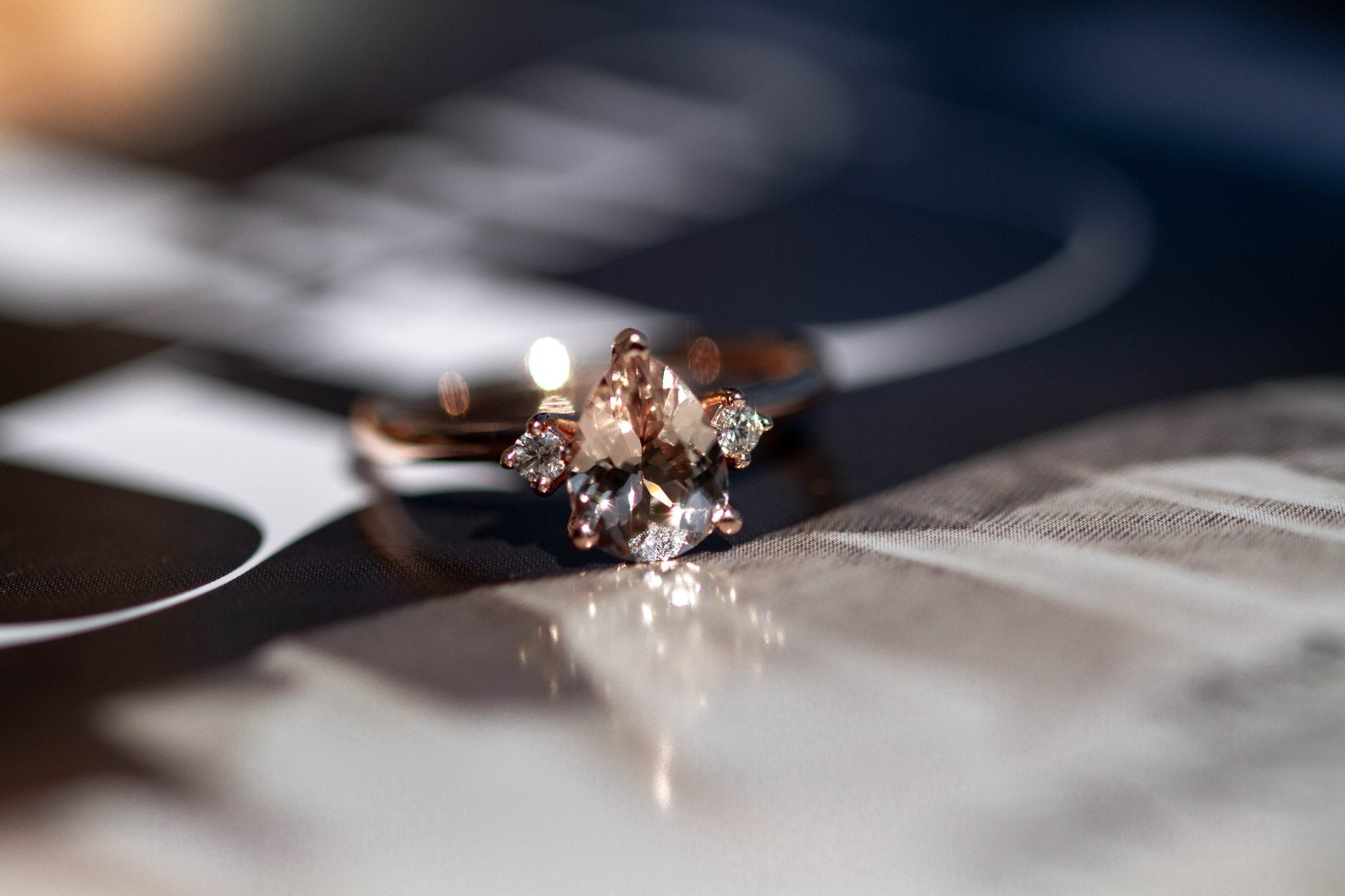 Amari Ring Morganite-Rings-Eliise Maar Fine Jewellery Australia-Eliise Maar Jewellery