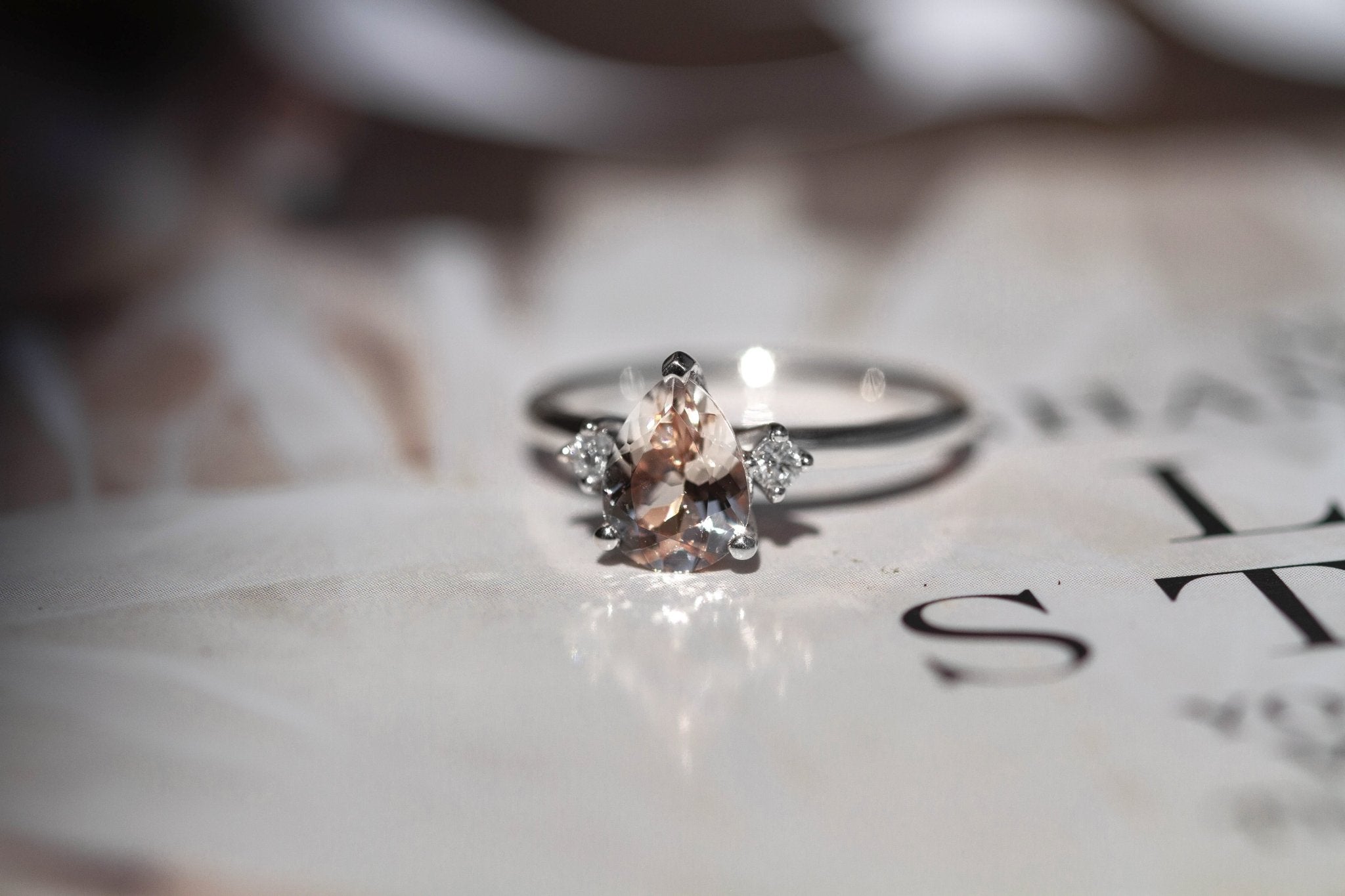 Amari Ring Morganite-Rings-Eliise Maar Fine Jewellery Australia-Eliise Maar Jewellery