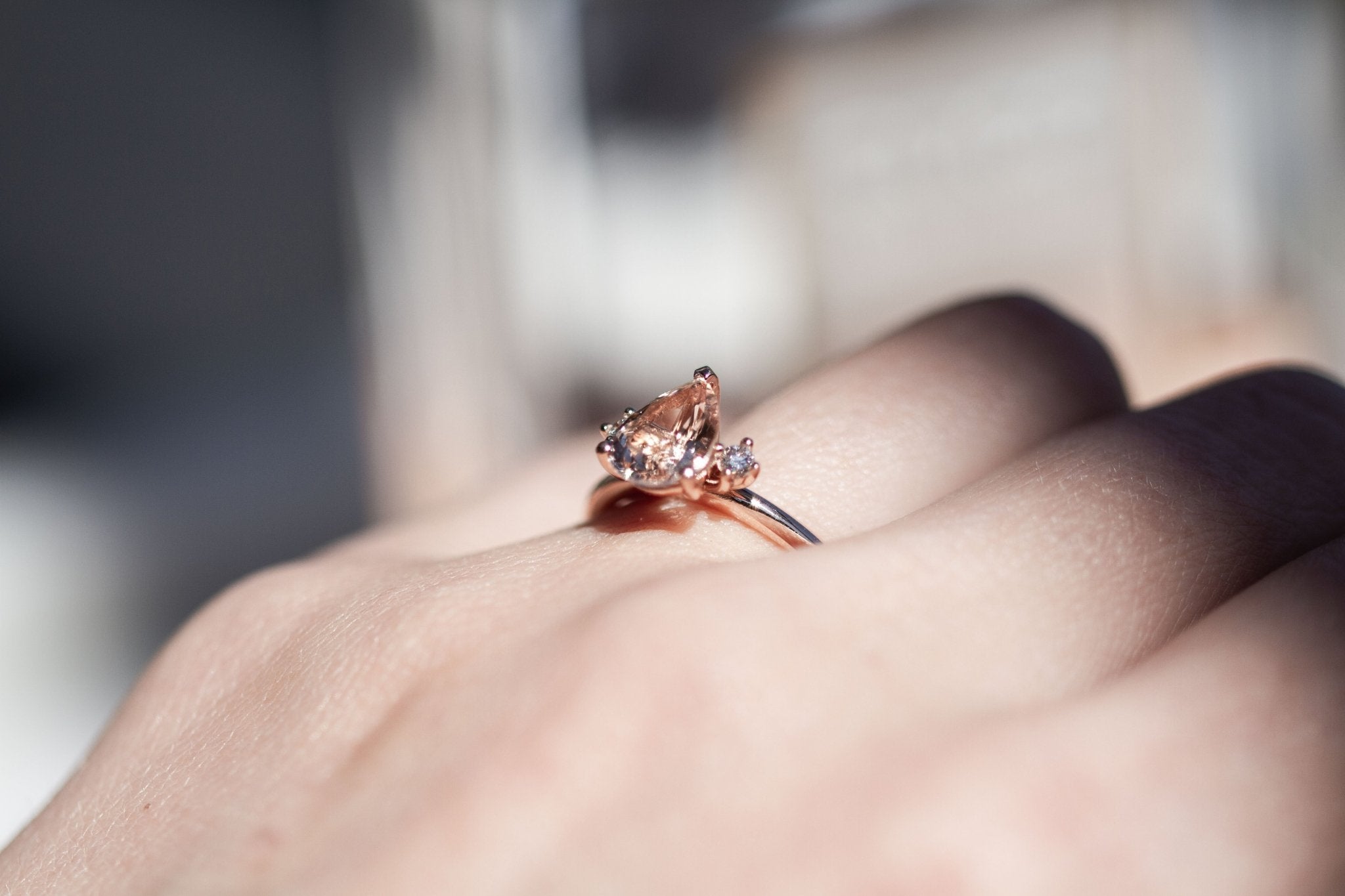 Amari Ring Morganite-Rings-Eliise Maar Fine Jewellery Australia-Eliise Maar Jewellery
