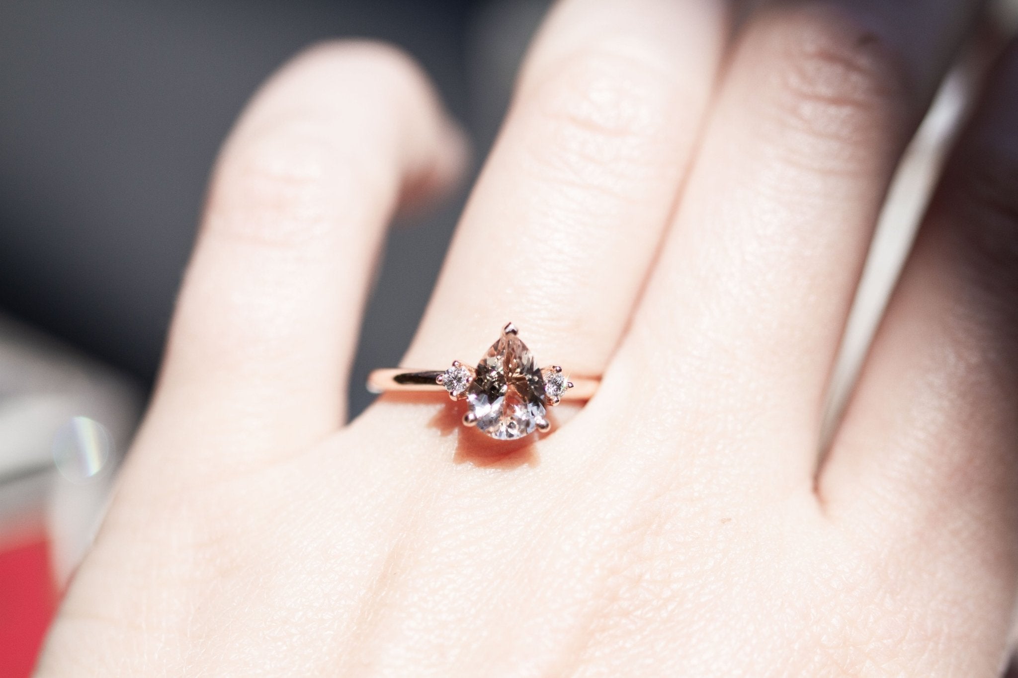 Amari Ring Morganite-Rings-Eliise Maar Fine Jewellery Australia-Eliise Maar Jewellery