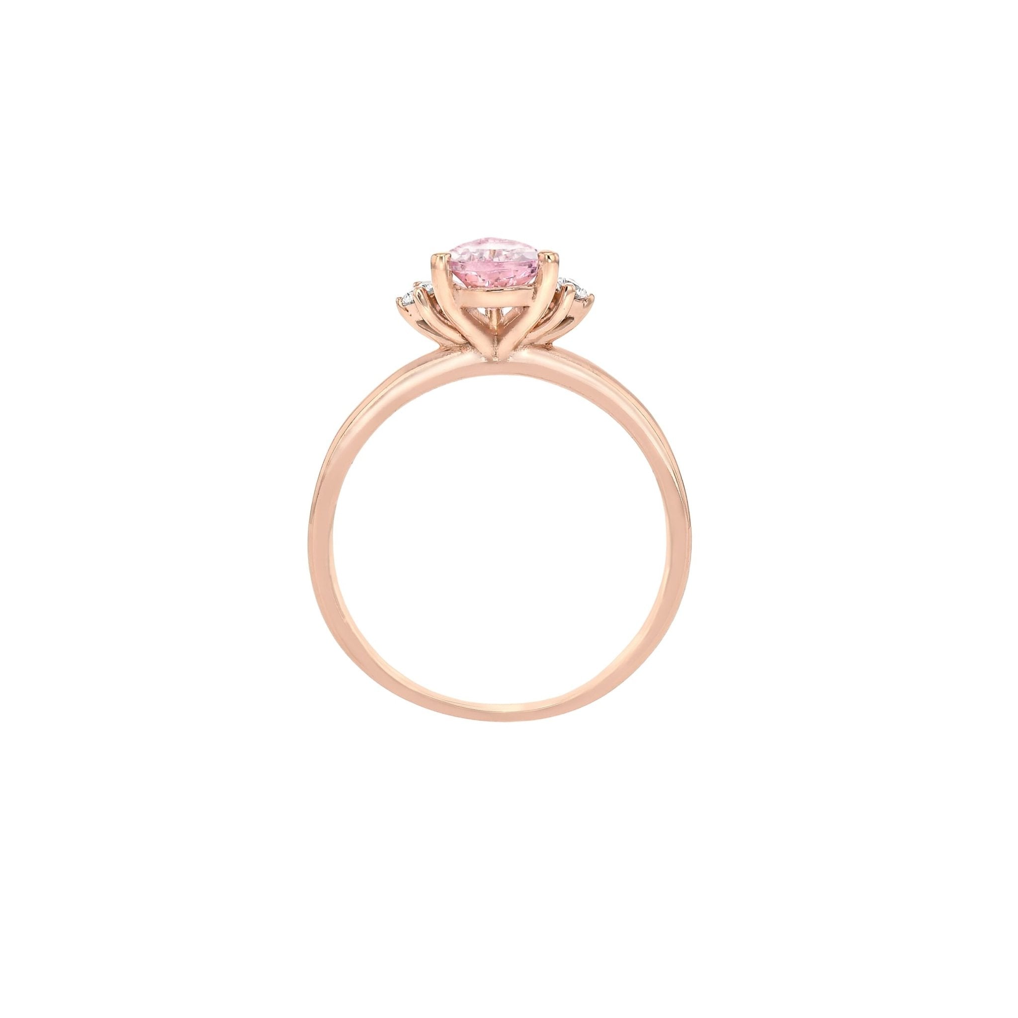 Amari Ring Morganite-Rings-Eliise Maar Fine Jewellery Australia-Eliise Maar Jewellery