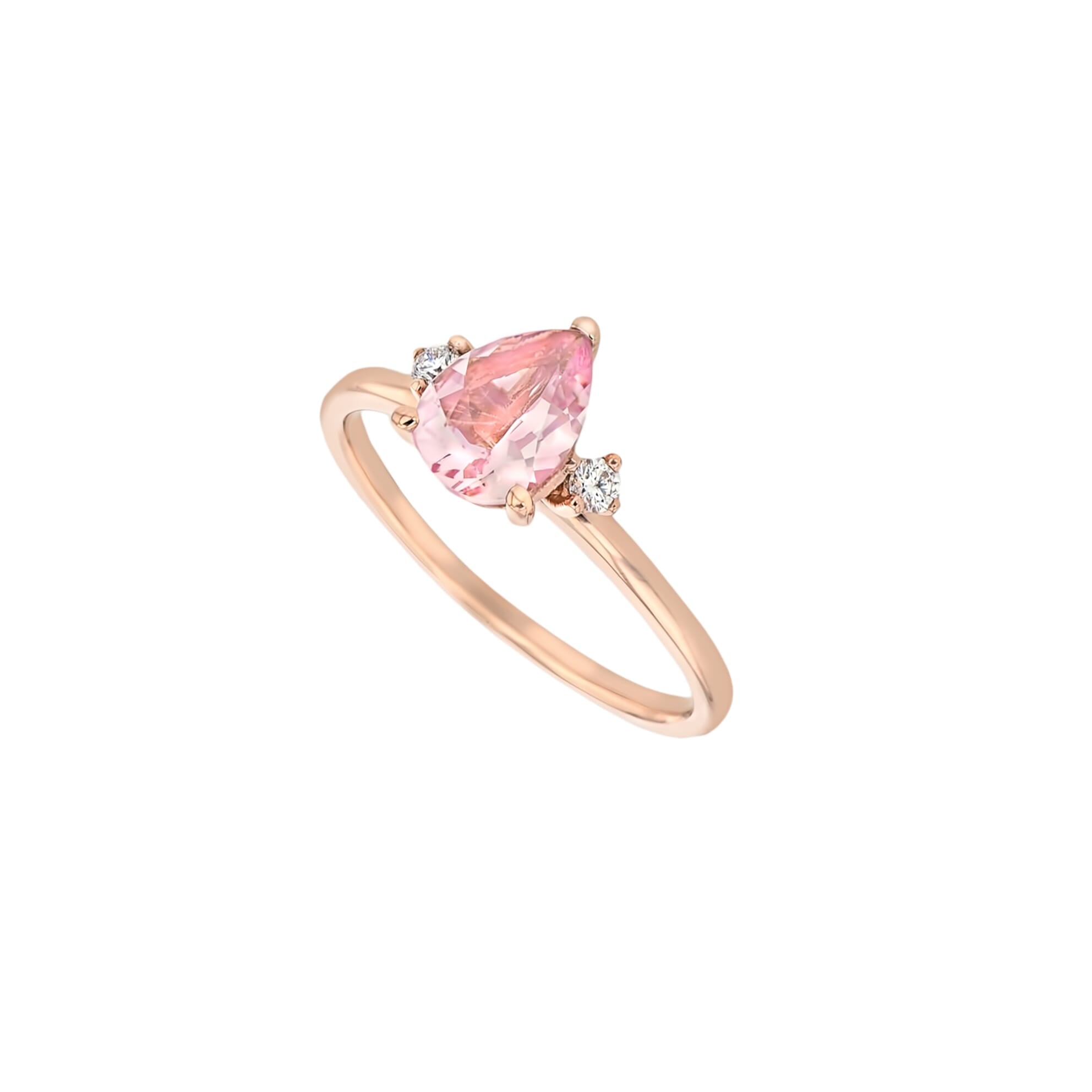 Amari Ring Morganite-Rings-Eliise Maar Fine Jewellery Australia-Eliise Maar Jewellery
