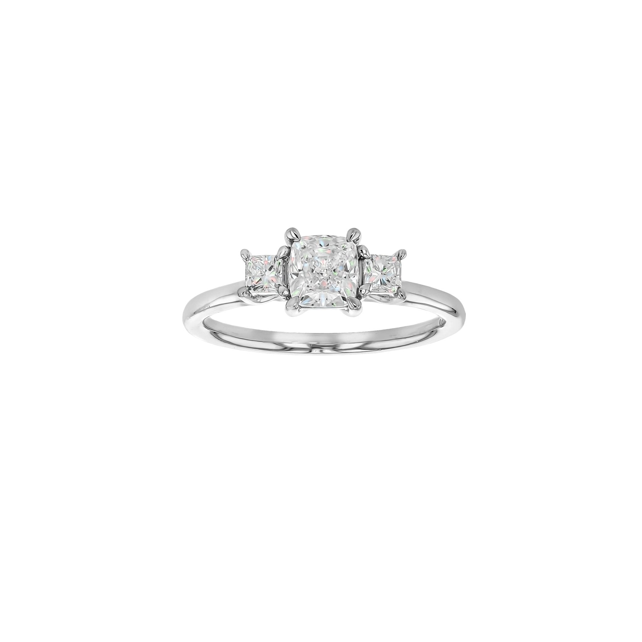 Ava Diamond Trilogy Ring-Rings-Eliise Maar Fine Jewellery Australia-18K White Gold-AU: H | Inside Diameter: 14.75mm-Eliise Maar Jewellery