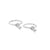 Baguette Diamond Sleeper Earrings - Eliise Maar Jewellery