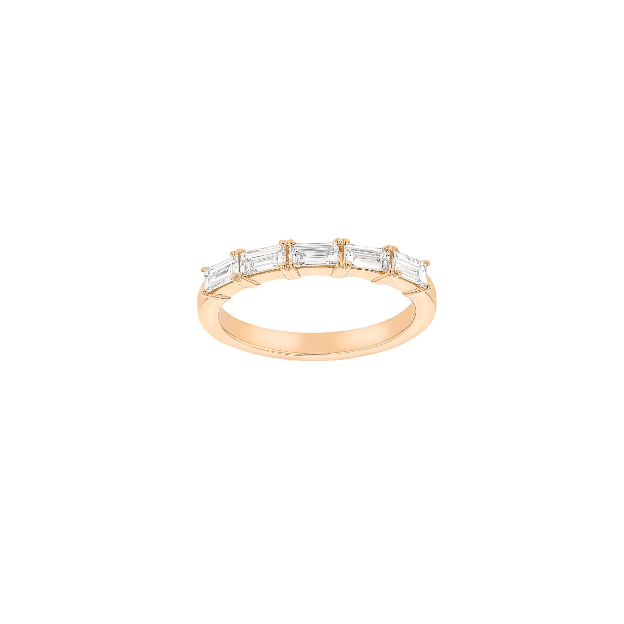 Bamboo Diamond Band-Diamond Band-Eliise Maar Fine Jewellery Australia-18K Rose Gold-Natural Diamonds-Eliise Maar Jewellery