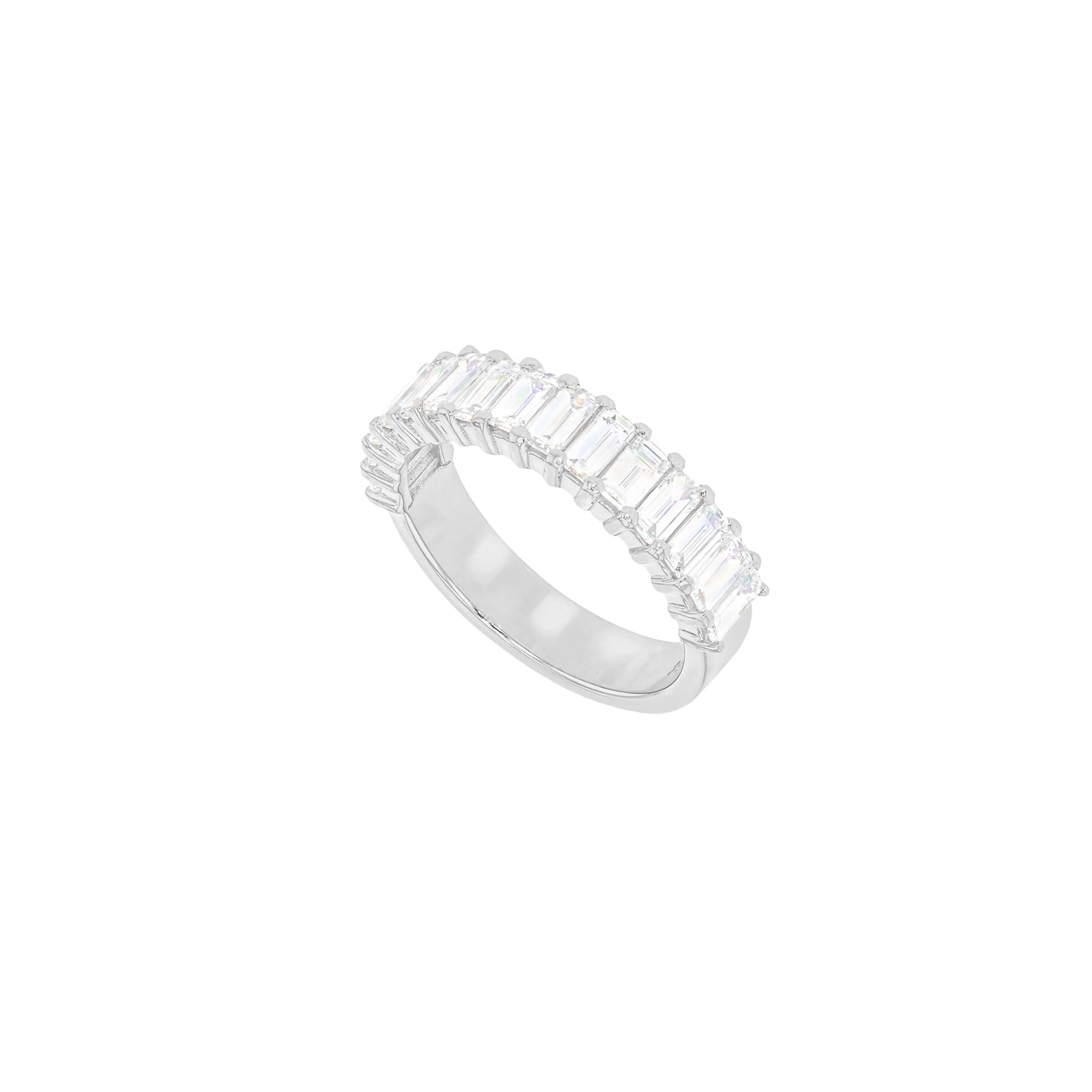 Bamboo Luxe Baguette Diamond Band-Diamond Band-Eliise Maar Fine Jewellery Australia-Eliise Maar Jewellery