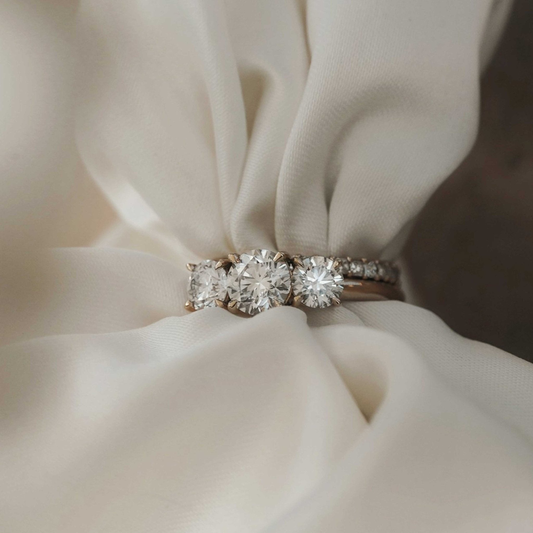 Bridgette Diamond Trilogy Ring-Eliise Maar Fine Jewellery Australia-Eliise Maar Jewellery