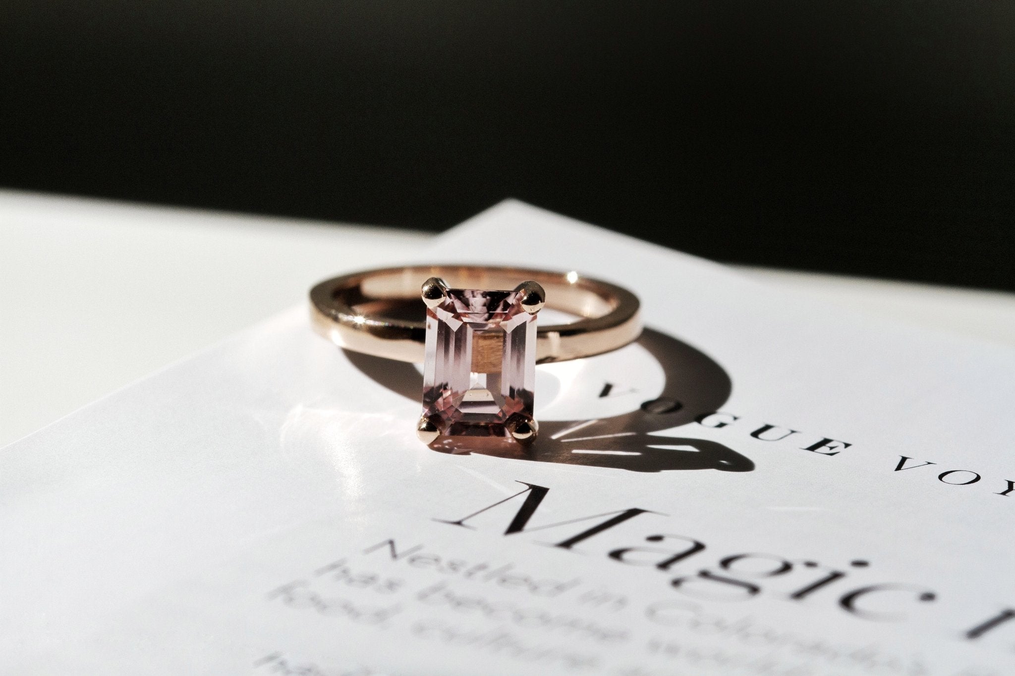 Chloe Morganite Ring-Engagement Rings-Eliise Maar Fine Jewellery Australia-Eliise Maar Jewellery