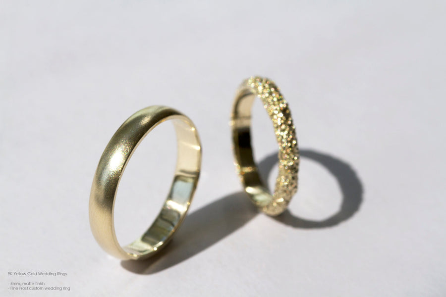 Classic Wedding Rings Yellow - Eliise Maar Jewellery