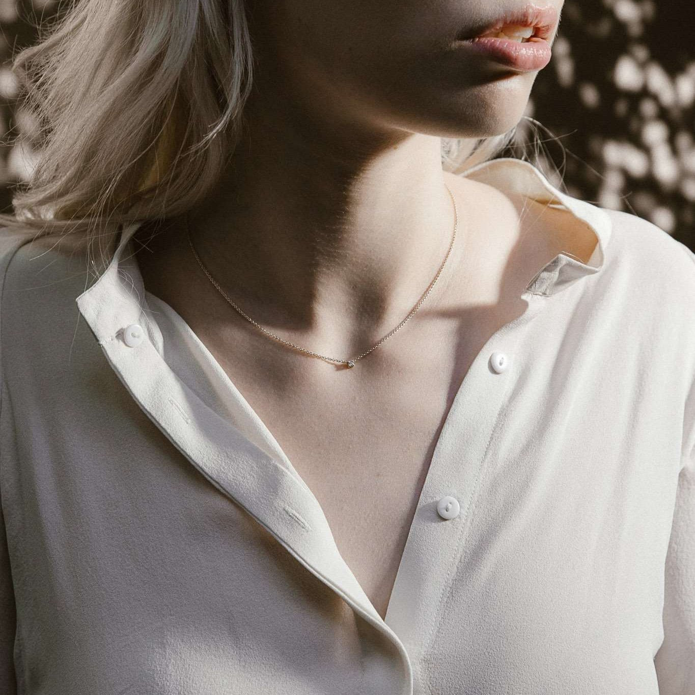 Dainty Diamond Necklace 0.03ct-Necklaces-Eliise Maar Fine Jewellery Australia-Eliise Maar Jewellery