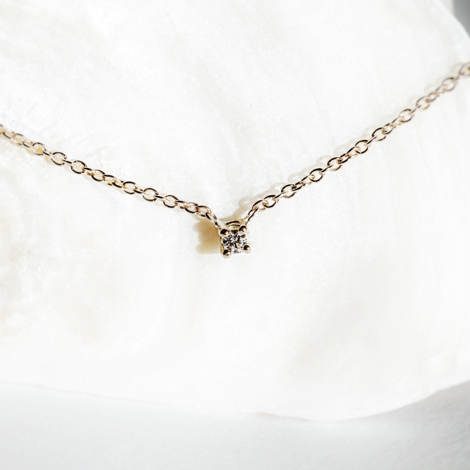 Dainty Diamond Necklace 0.03ct-Necklaces-Eliise Maar Fine Jewellery Australia-Eliise Maar Jewellery