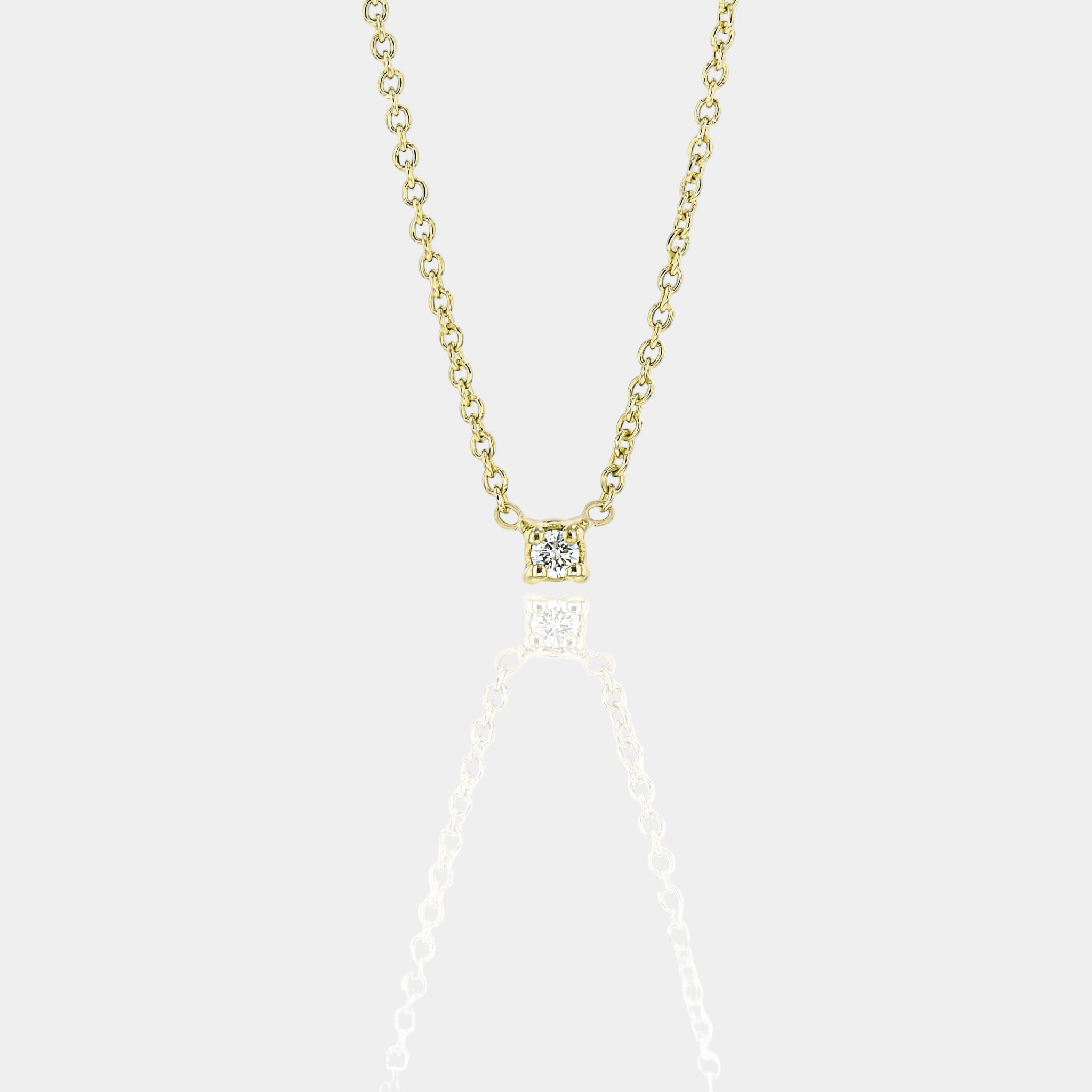 Dainty Diamond Necklace 0.03ct-Necklaces-Eliise Maar Fine Jewellery Australia-40-9K Yellow Gold-Eliise Maar Jewellery