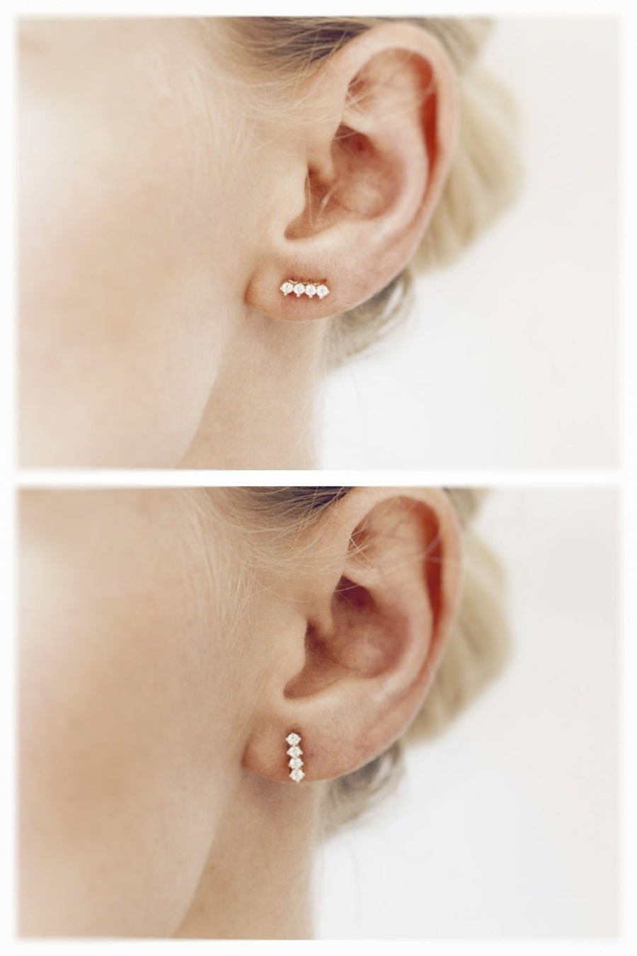 Diamond Row Earrings - Eliise Maar Jewellery