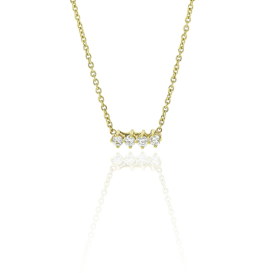 Diamond Row Necklace - Eliise Maar Jewellery
