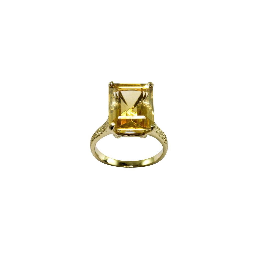 Frost Cocktail Ring Citrine-Eliise Maar Jewellery-Handcrafted Jewellery in Melbourne
