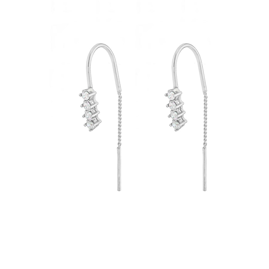 Ella Chain Diamond Earrings - Eliise Maar Jewellery