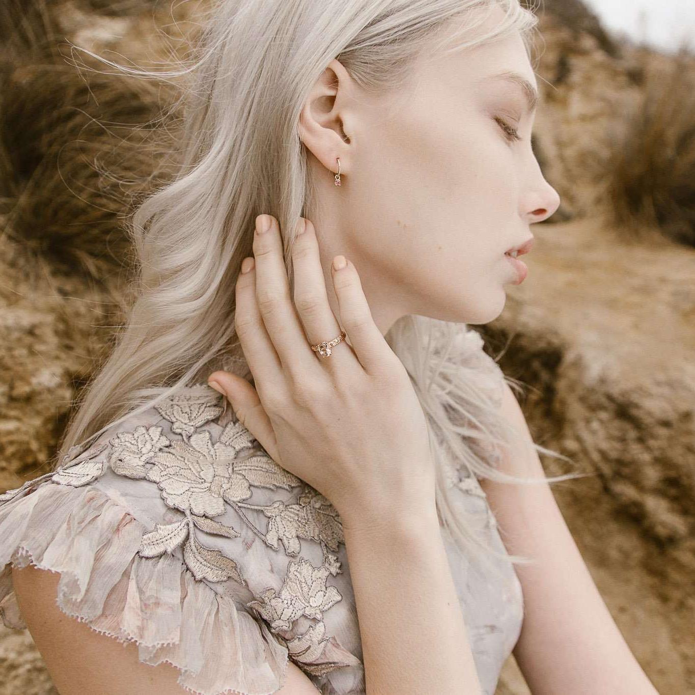 Fine Frost Morganite Rose Gold-Engagement Rings-Eliise Maar Fine Jewellery Australia-Eliise Maar Jewellery