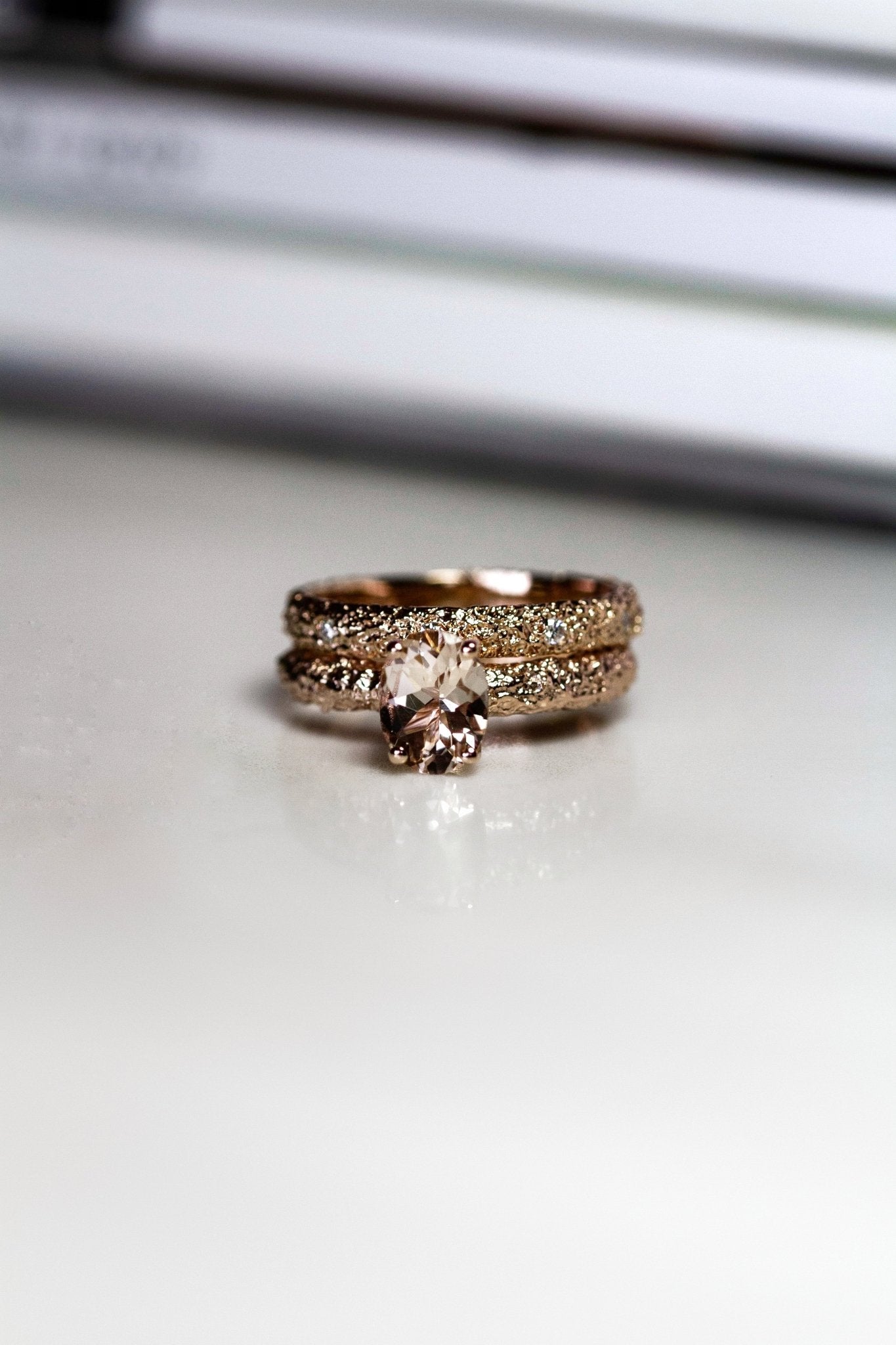 Fine Frost Morganite Rose Gold - Eliise Maar Jewellery