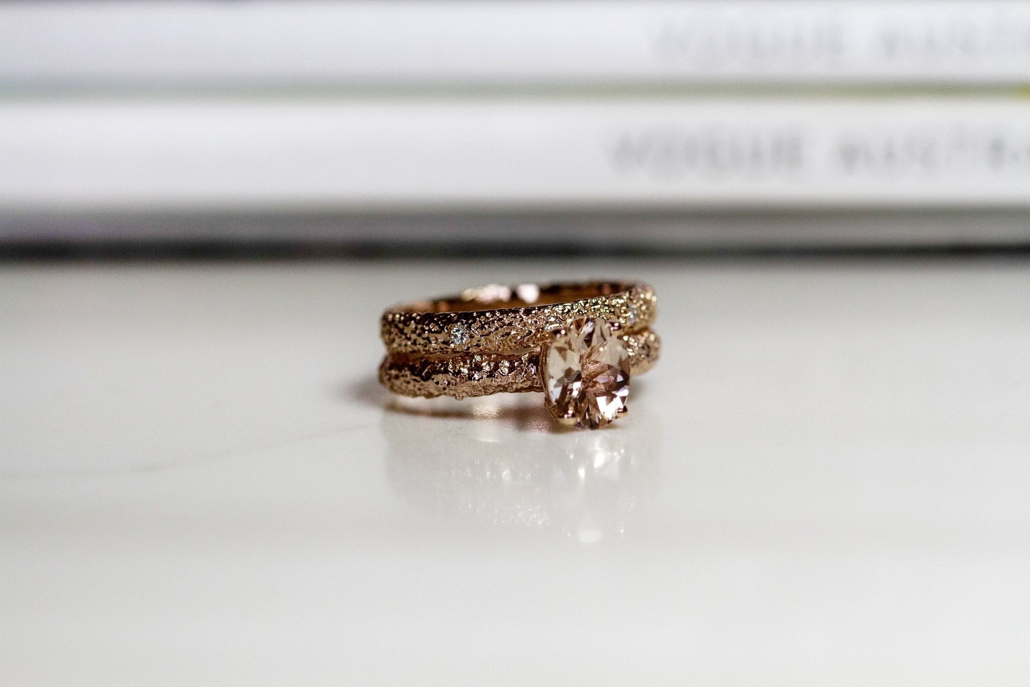 Fine Frost Morganite Rose Gold - Eliise Maar Jewellery