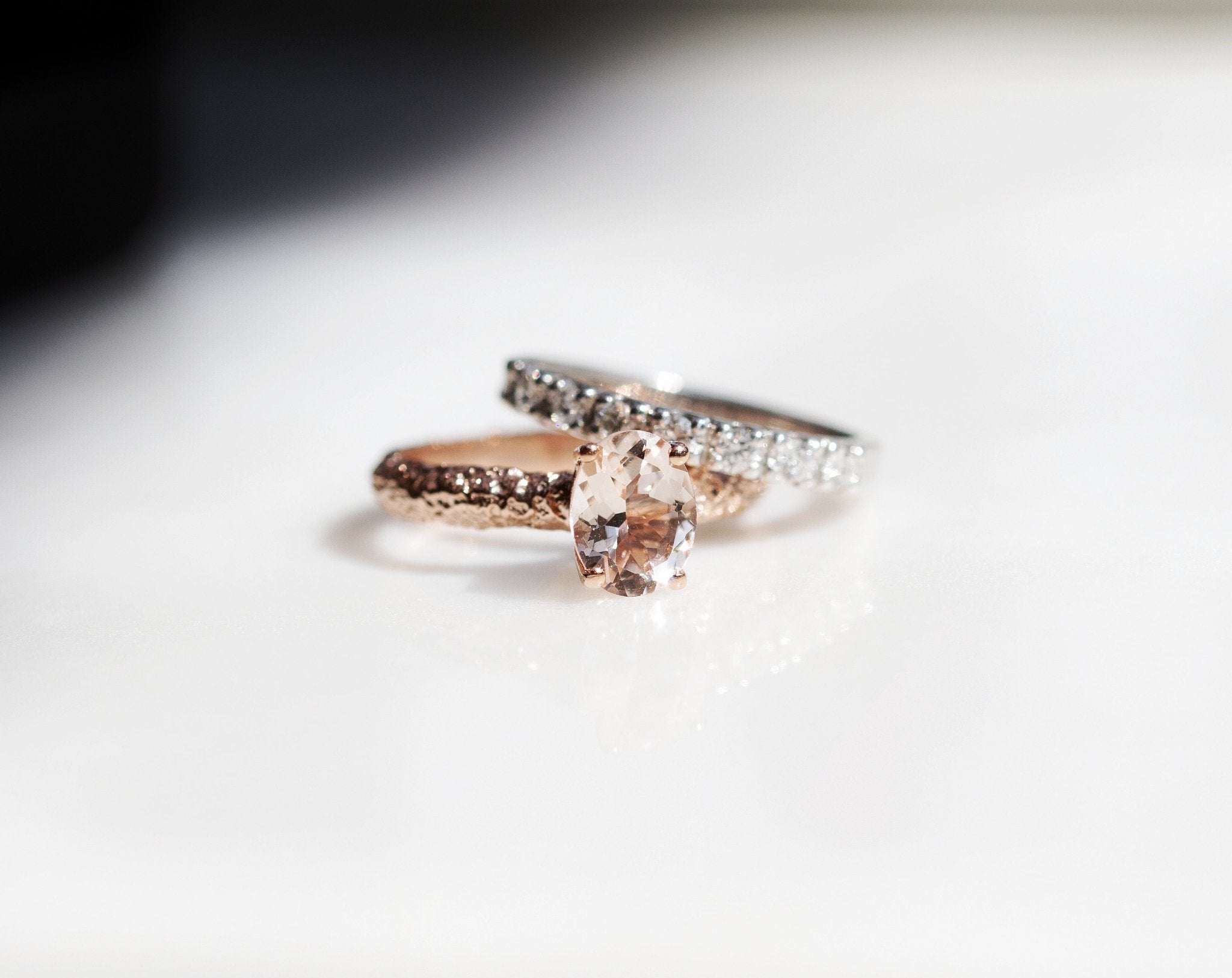 Fine Frost Morganite Rose Gold - Eliise Maar Jewellery