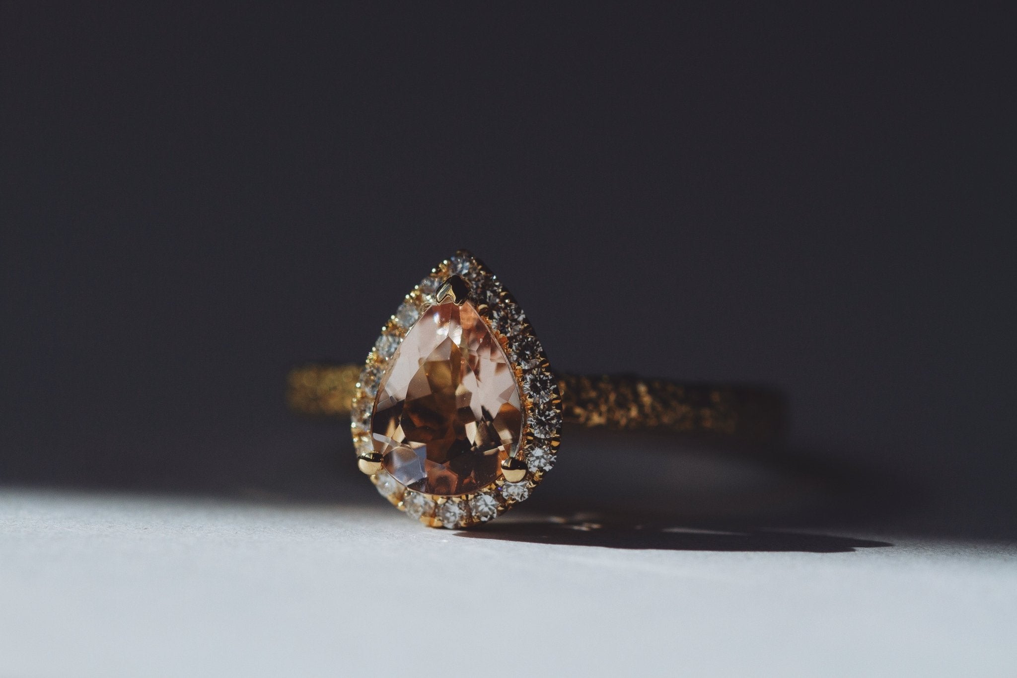 Frost Lily Ring Morganite-Engagement Rings-Eliise Maar Fine Jewellery Australia-Eliise Maar Jewellery