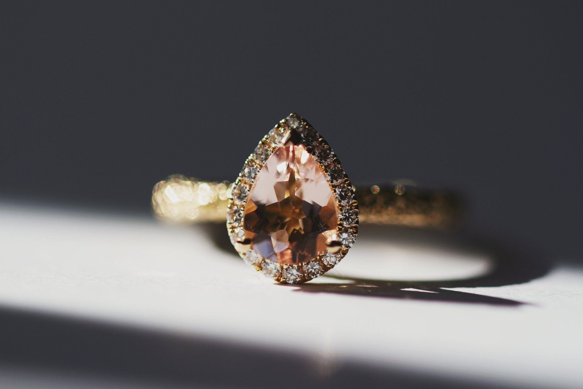 Frost Lily Ring Morganite-Engagement Rings-Eliise Maar Fine Jewellery Australia-Eliise Maar Jewellery