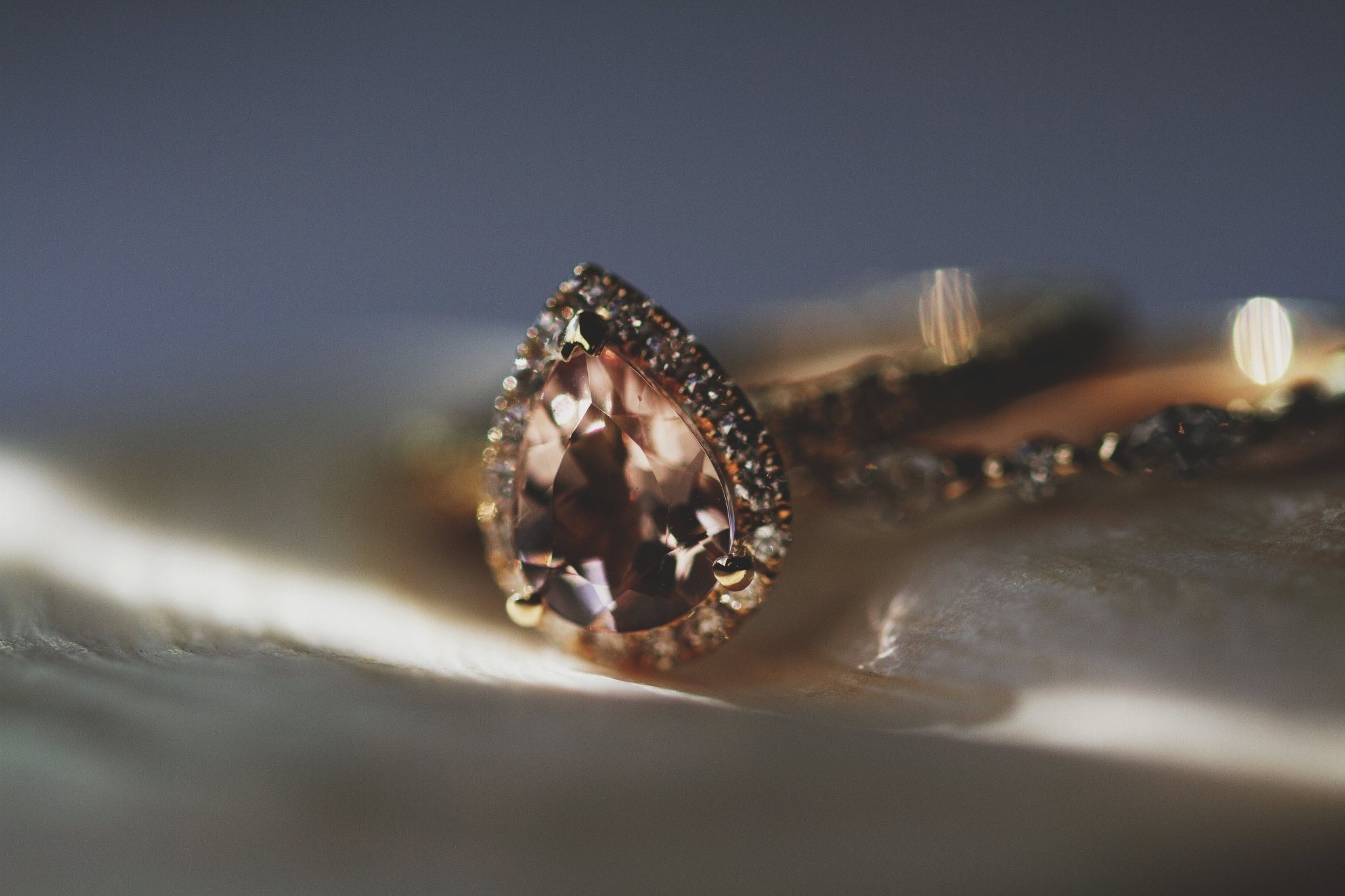 Frost Lily Ring Morganite-Engagement Rings-Eliise Maar Fine Jewellery Australia-Eliise Maar Jewellery