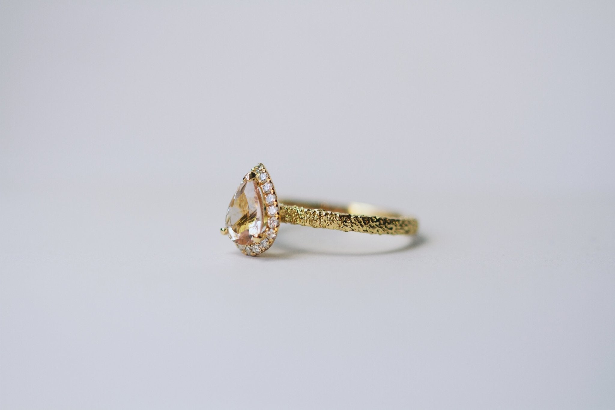 Frost Lily Ring Morganite-Engagement Rings-Eliise Maar Fine Jewellery Australia-Eliise Maar Jewellery