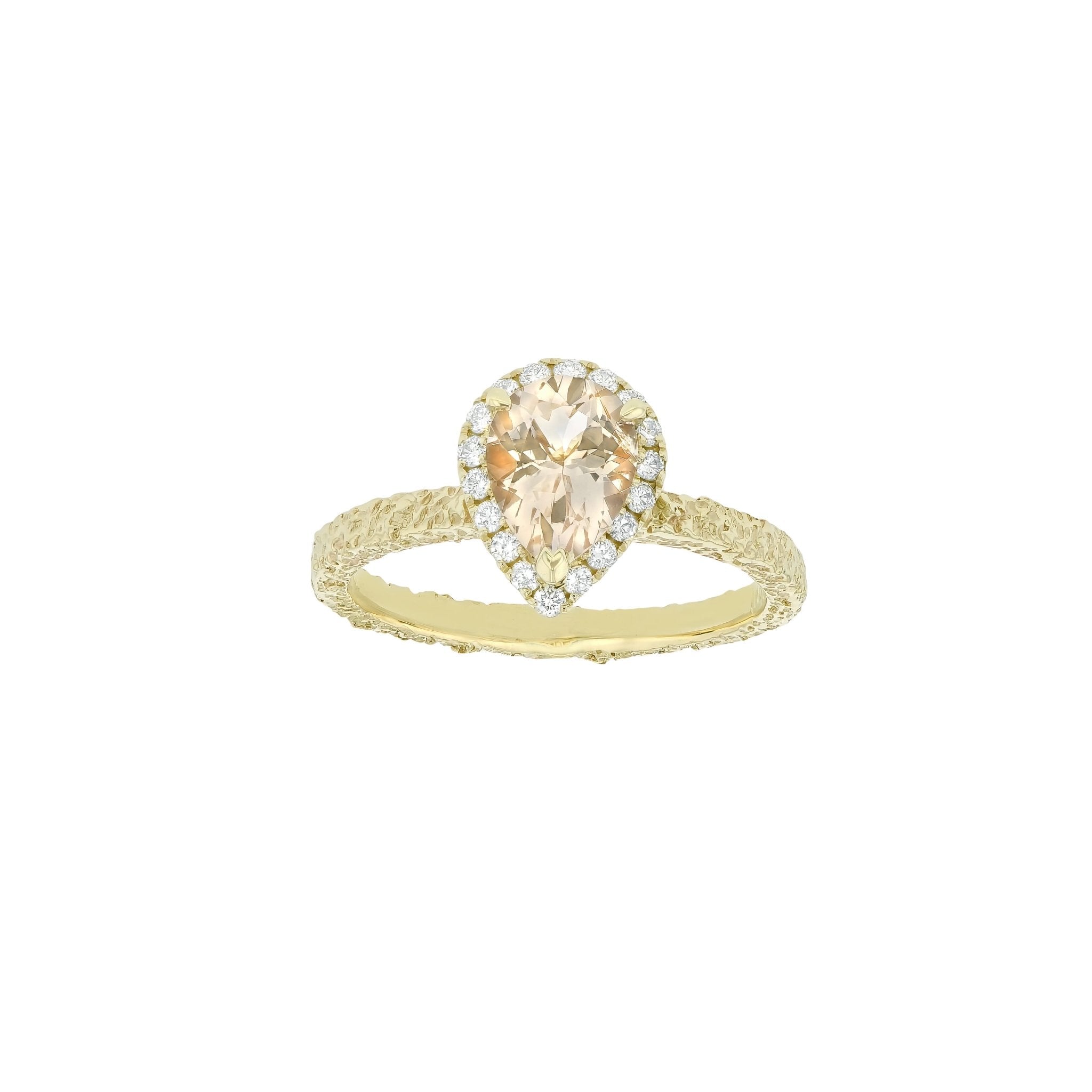 Frost Lily Ring Morganite-Engagement Rings-Eliise Maar Fine Jewellery Australia-Eliise Maar Jewellery