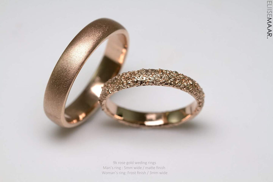 Frost Wedding Ring Rose - Eliise Maar Jewellery