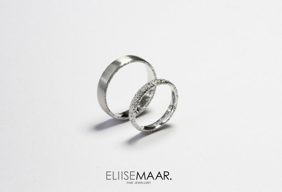 Frost Wedding Ring White - Eliise Maar Jewellery