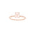 Grace Rose Quartz Solitaire - 18K Rose Gold - Eliise Maar Jewellery
