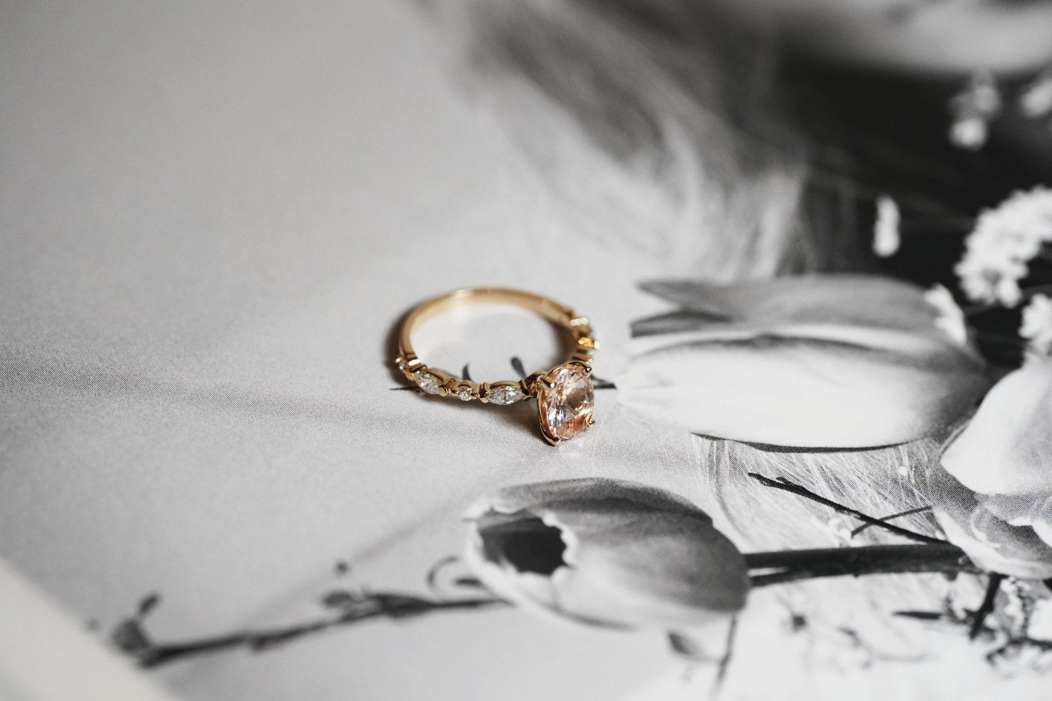 Kelly Ring Morganite-Rings-Eliise Maar Fine Jewellery Australia-Eliise Maar Jewellery