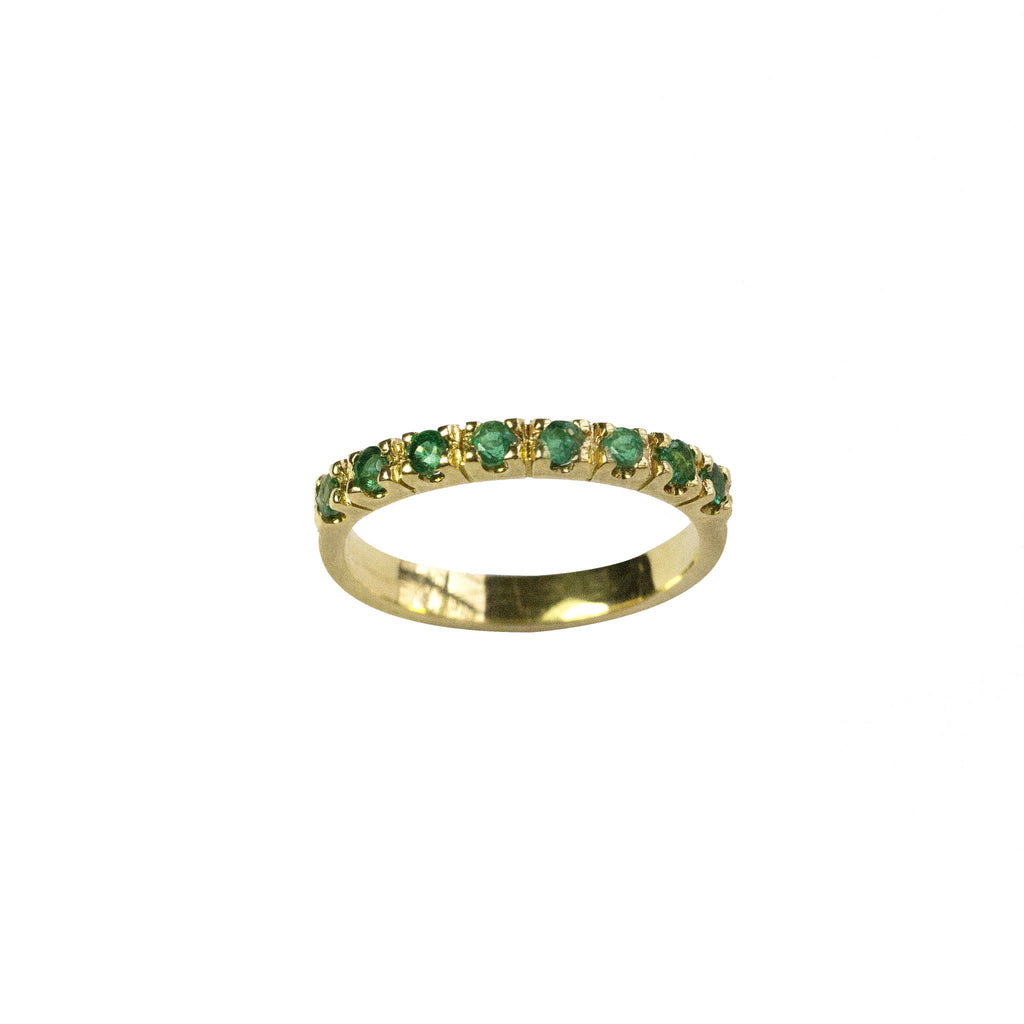Lavish Gold Emerald Band - Eliise Maar Jewellery