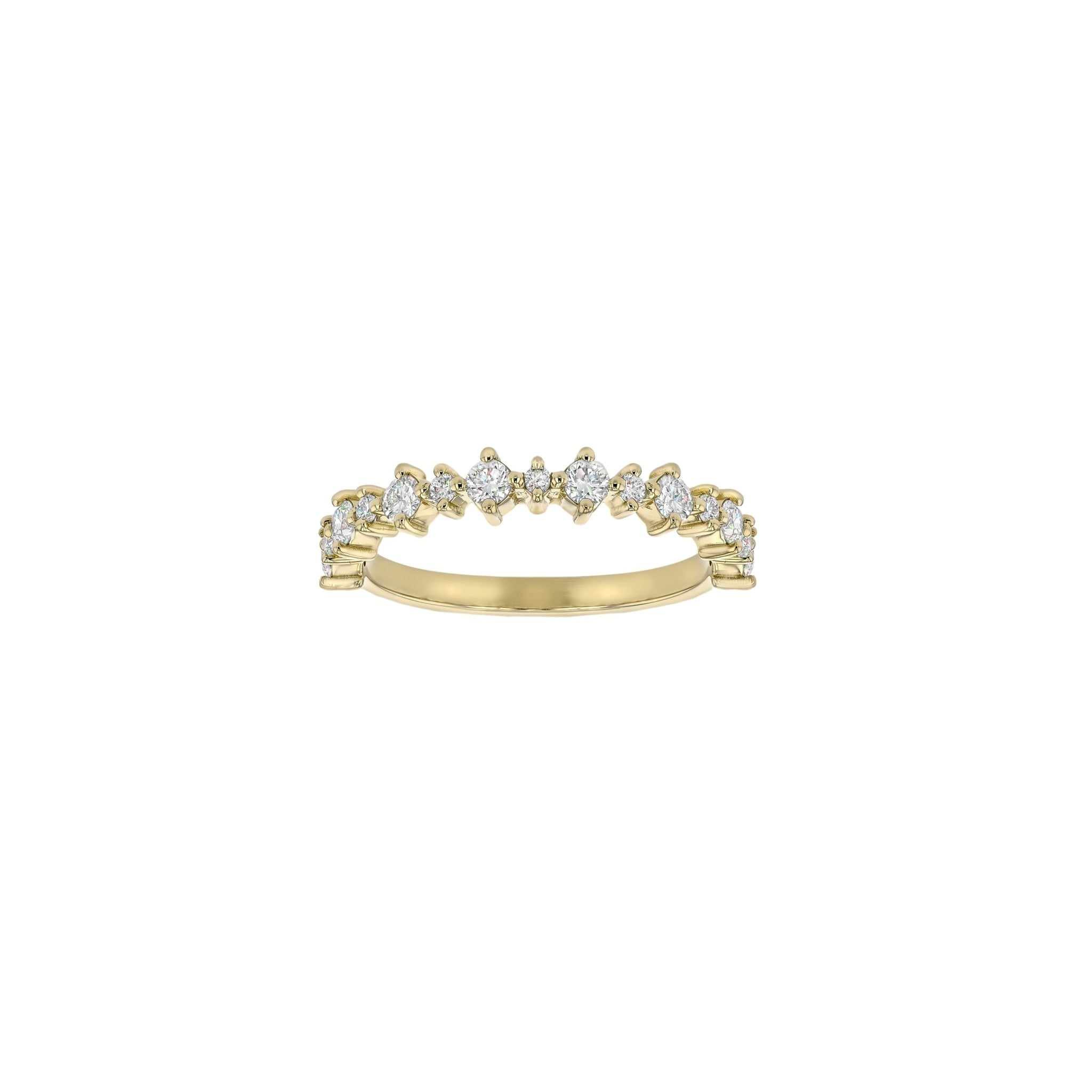 Leanna Diamond Band-Diamond Band-Eliise Maar Fine Jewellery Australia-14K Yellow Gold-Natural Diamonds-Eliise Maar Jewellery